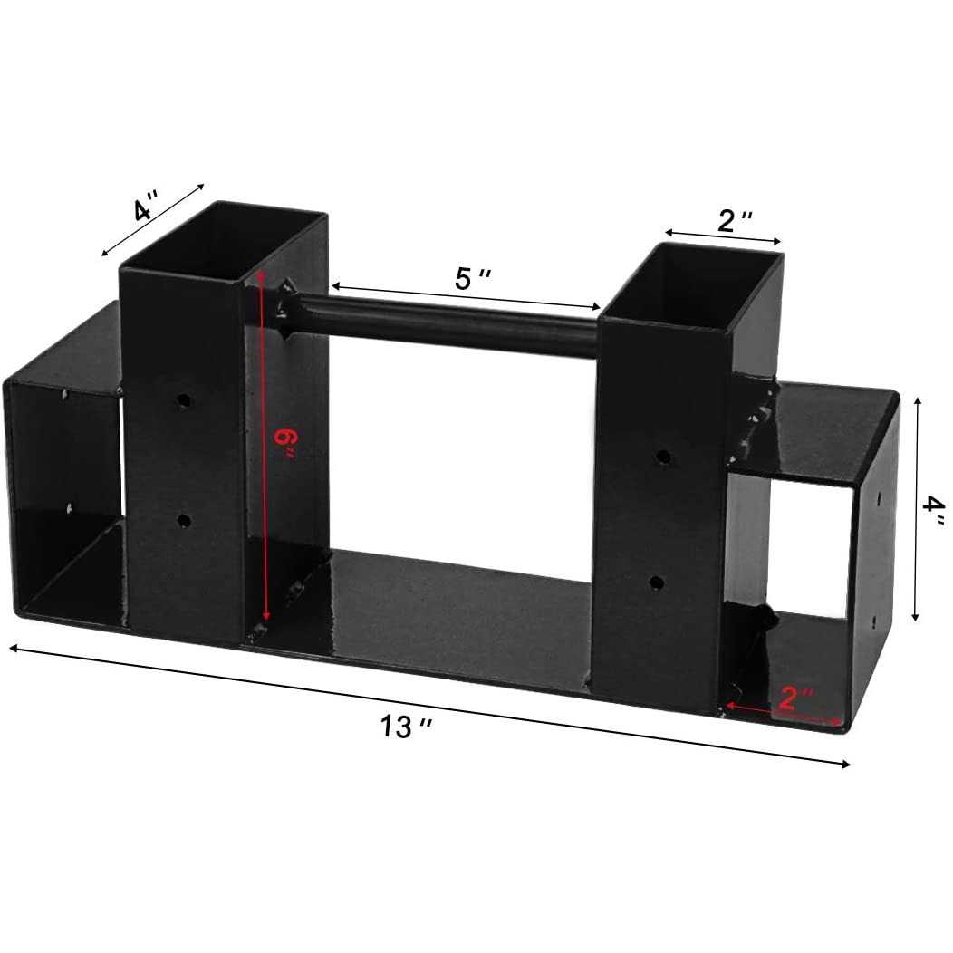 SnugNiture Outdoor Firewood Log Storage Rack Bracket Kit Adjustable Log Rack Holder