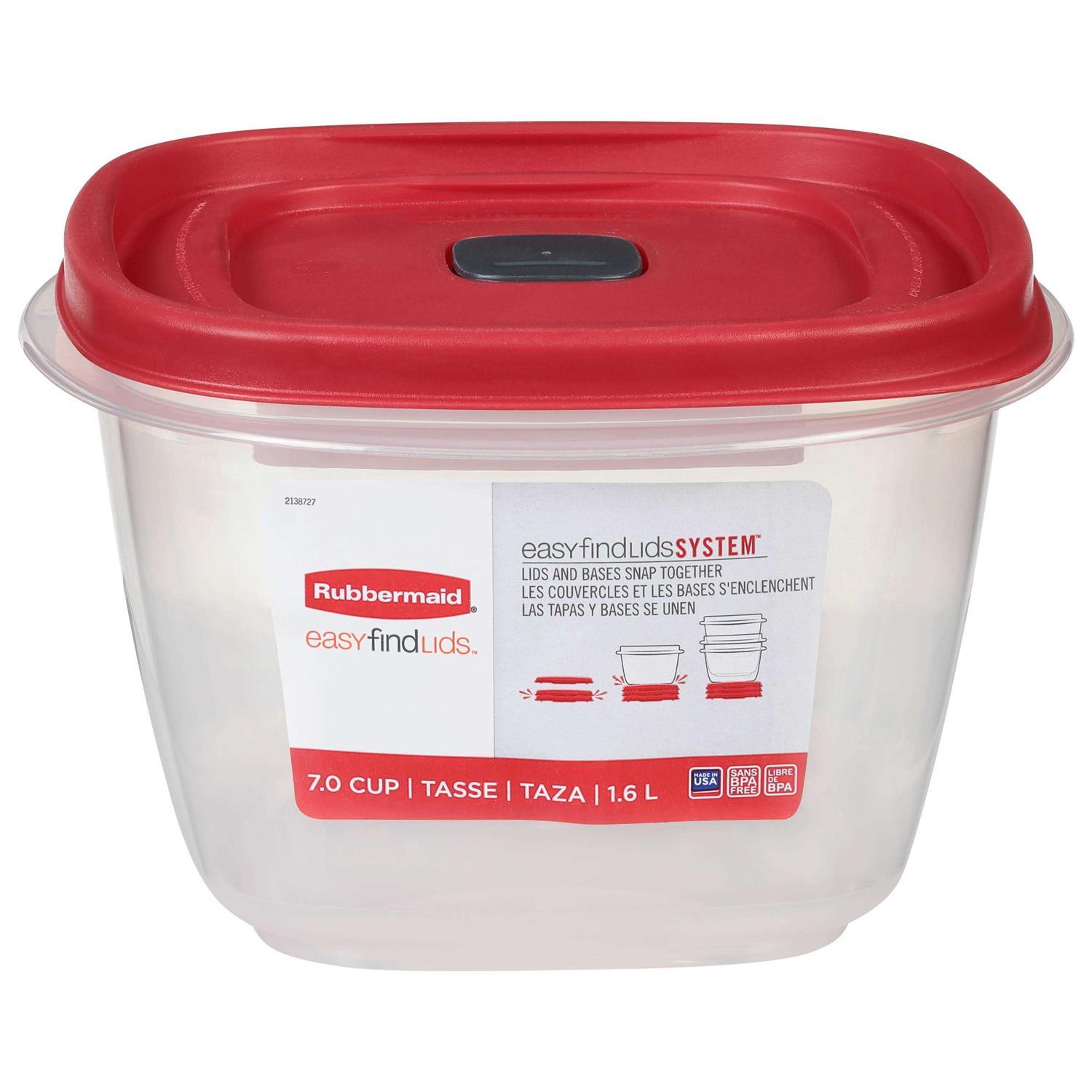Rubbermaid Easy Find Container