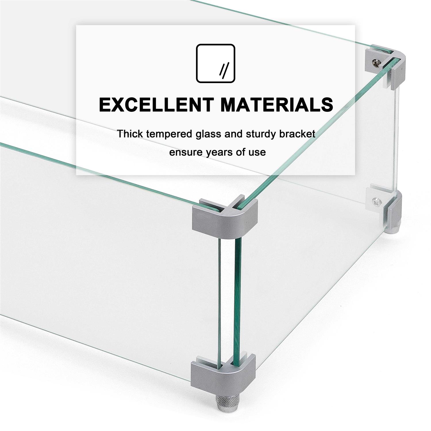 Nuu Garden Fire Pit Wind Guard