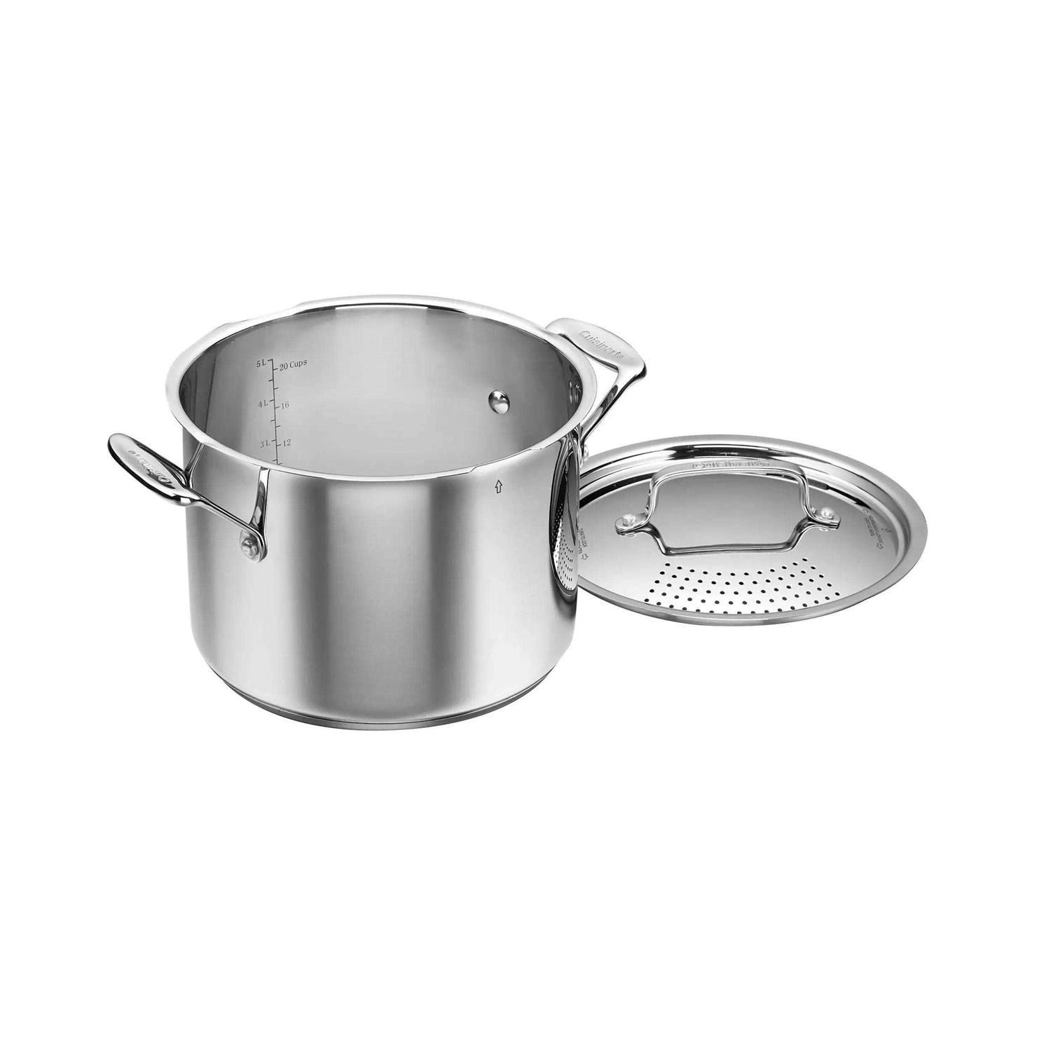 Cuisinart Chef’s Classic 6-Qt. Stainless Steel Pasta Pot with Straining Cover