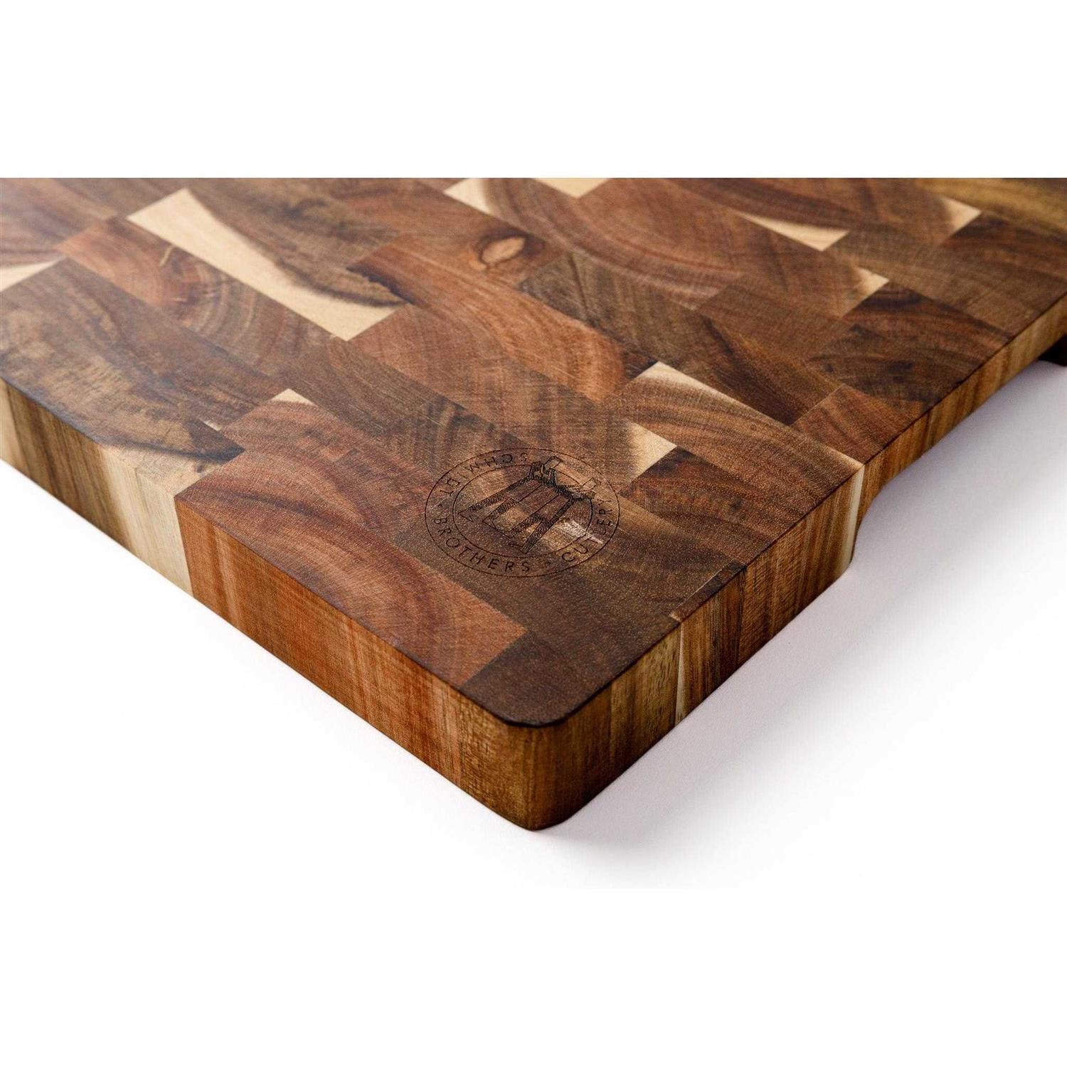 Schmidt Brothers Cutlery Acacia End-Grain Gourmet Cutting Board