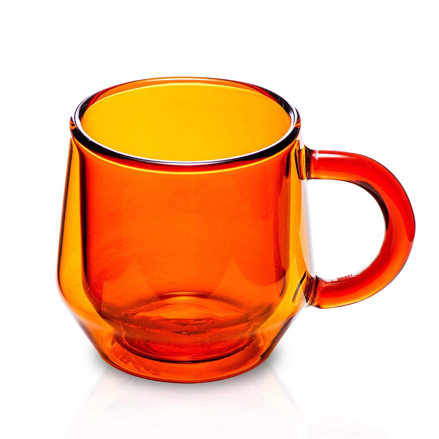 Hearth Glass Double Walled Glass Coffee Mugs