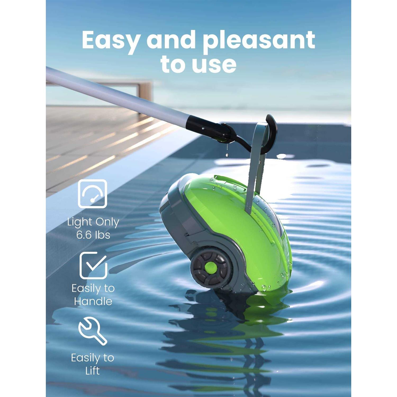 WYBOT Cordless Robotic Pool Cleaner Automatic Pool Vacuum Powerful Suction
