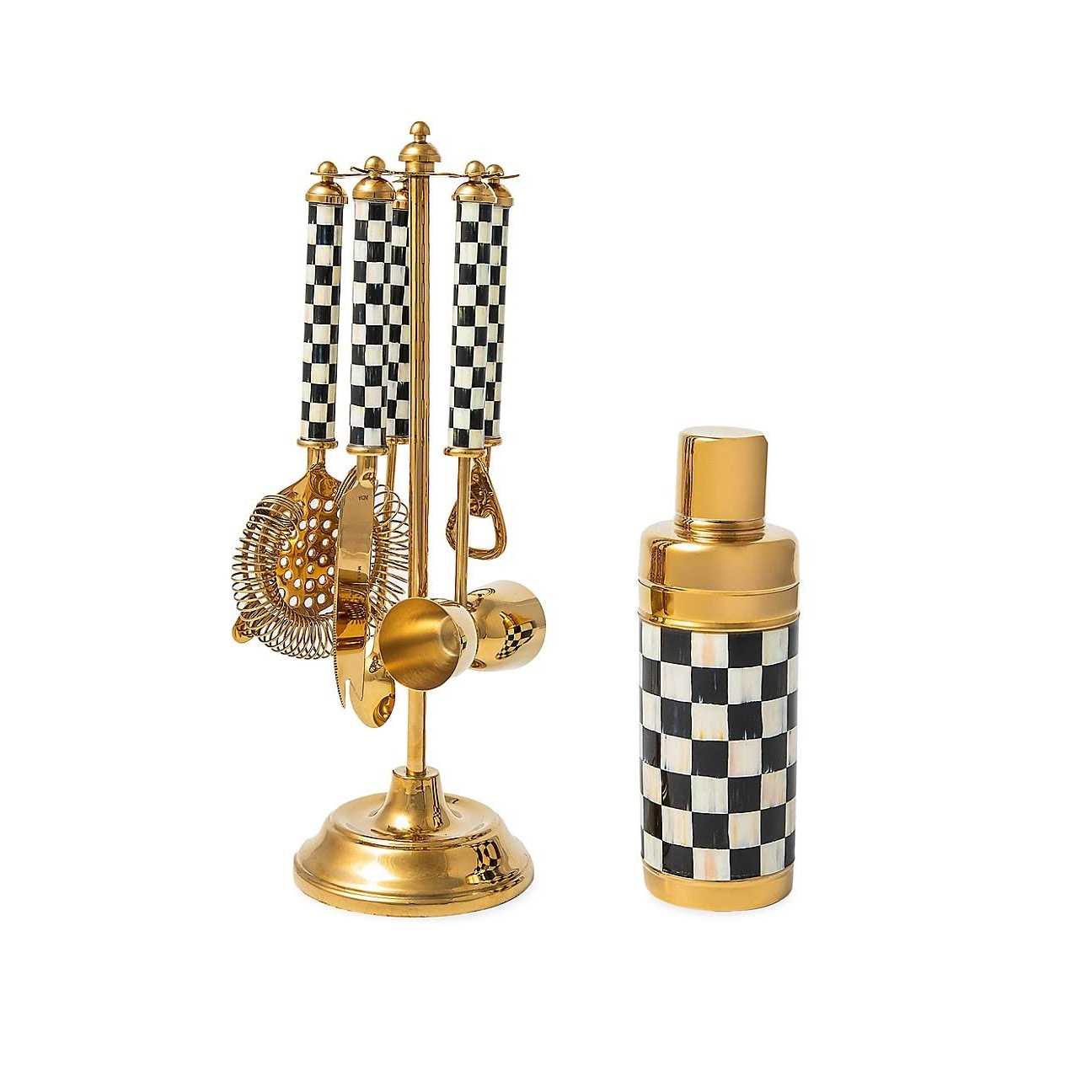 MacKenzie-Childs 3260 Gold Edition Bar Tool Set