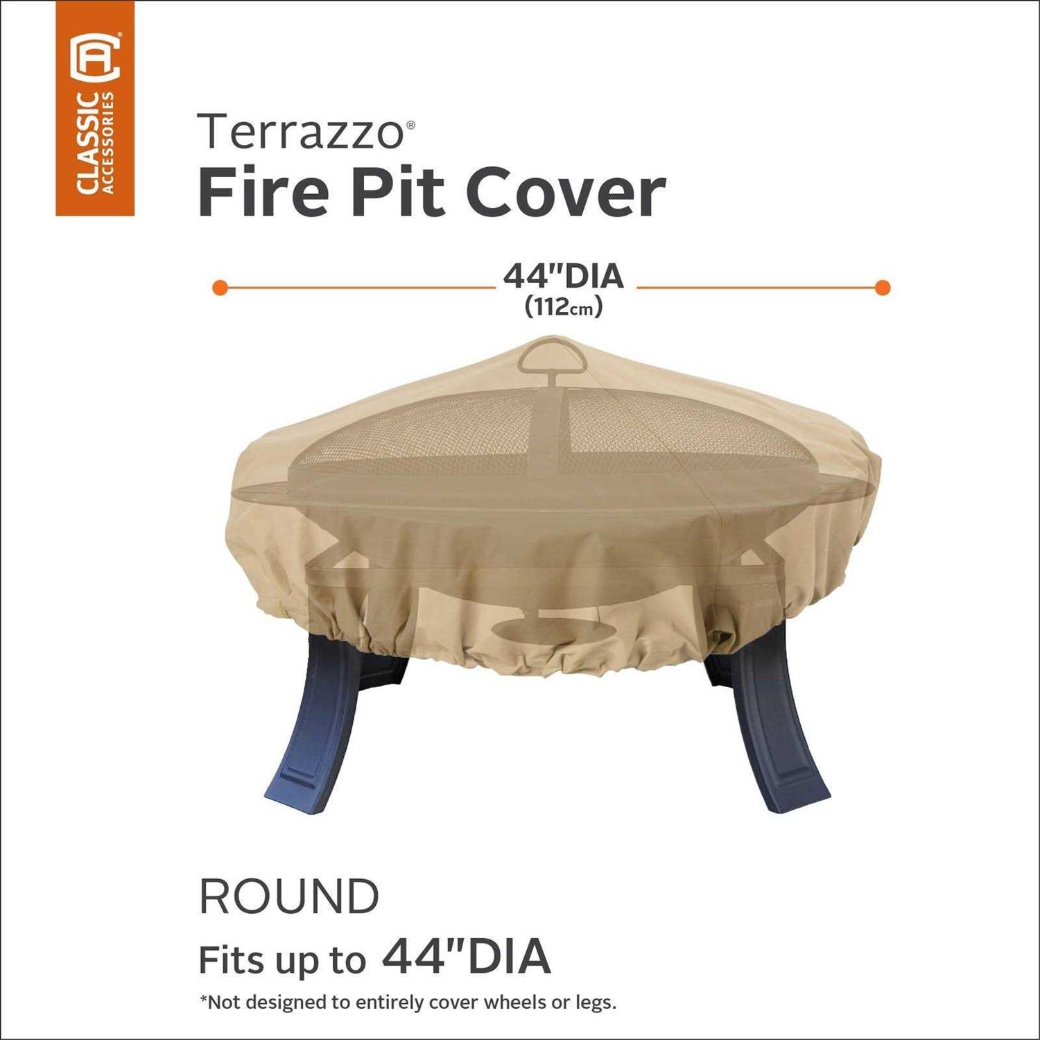 Classic Accessories Terrazzo Fire Pit Cover