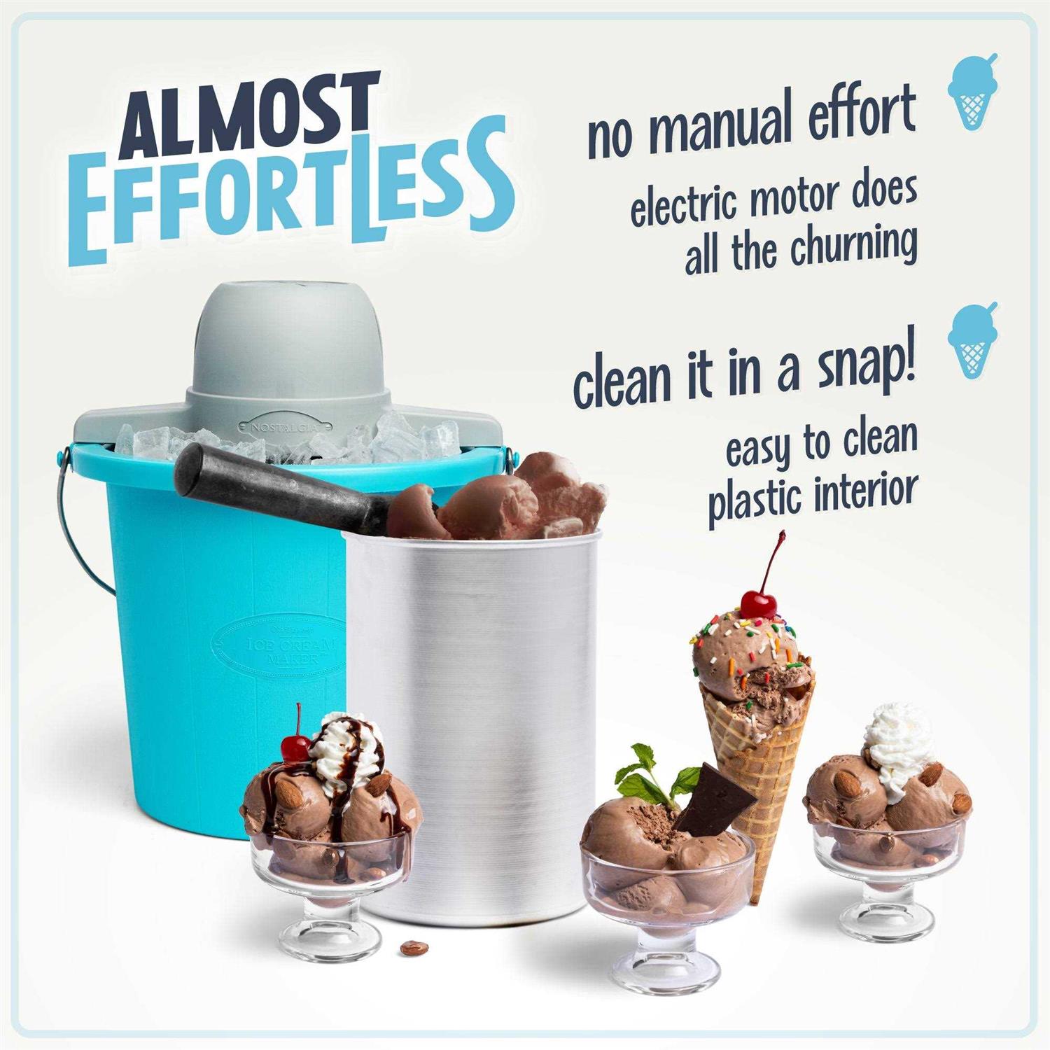 Nostalgia 4-qt Electric Ice Cream Maker