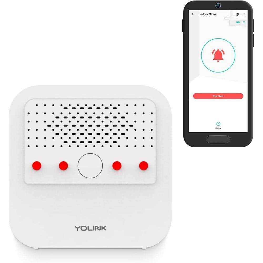 YoLink Smart Siren Alarm Loud 110 dB Wireless Alarm for Home Security/Intrusion/Burglar Alarm Kit