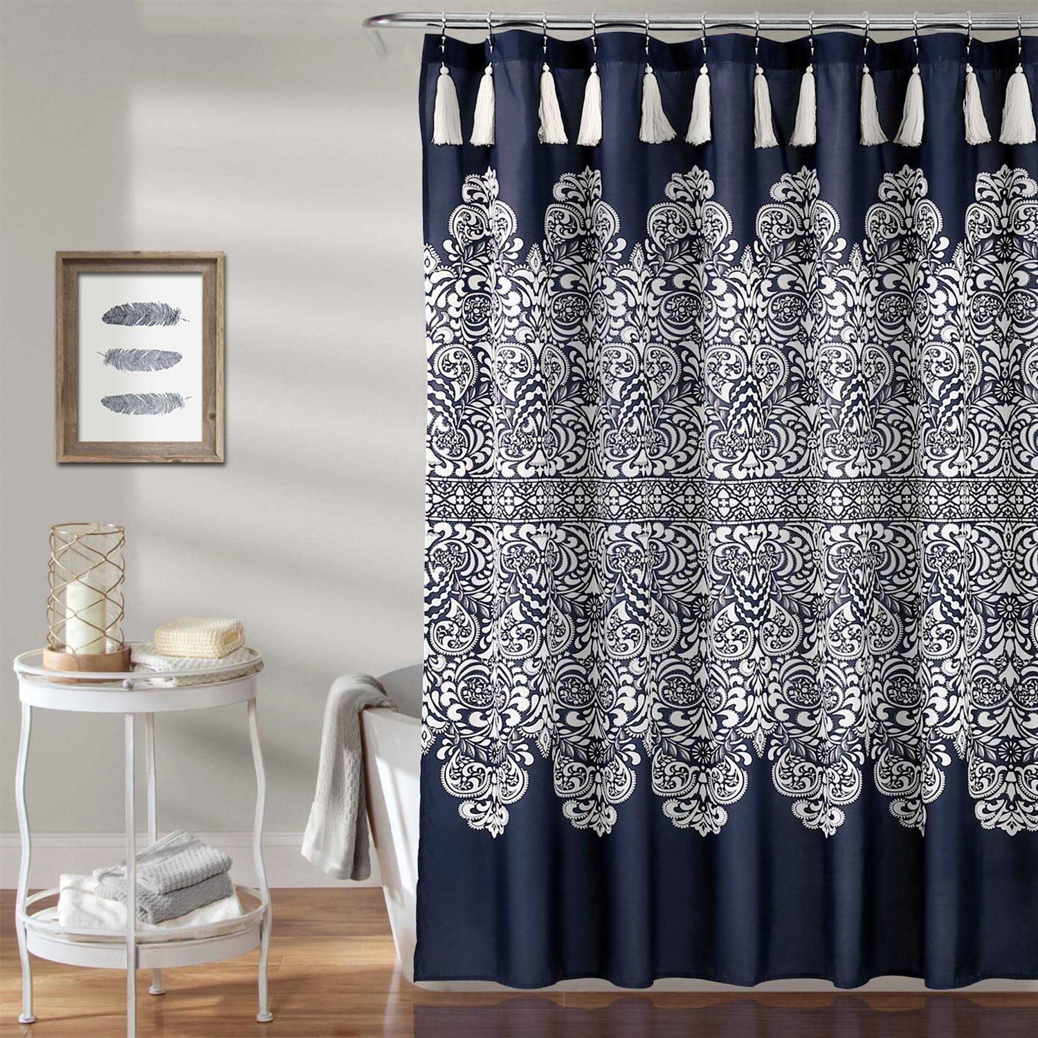 Lush Decor Boho Medallion Shower Curtain