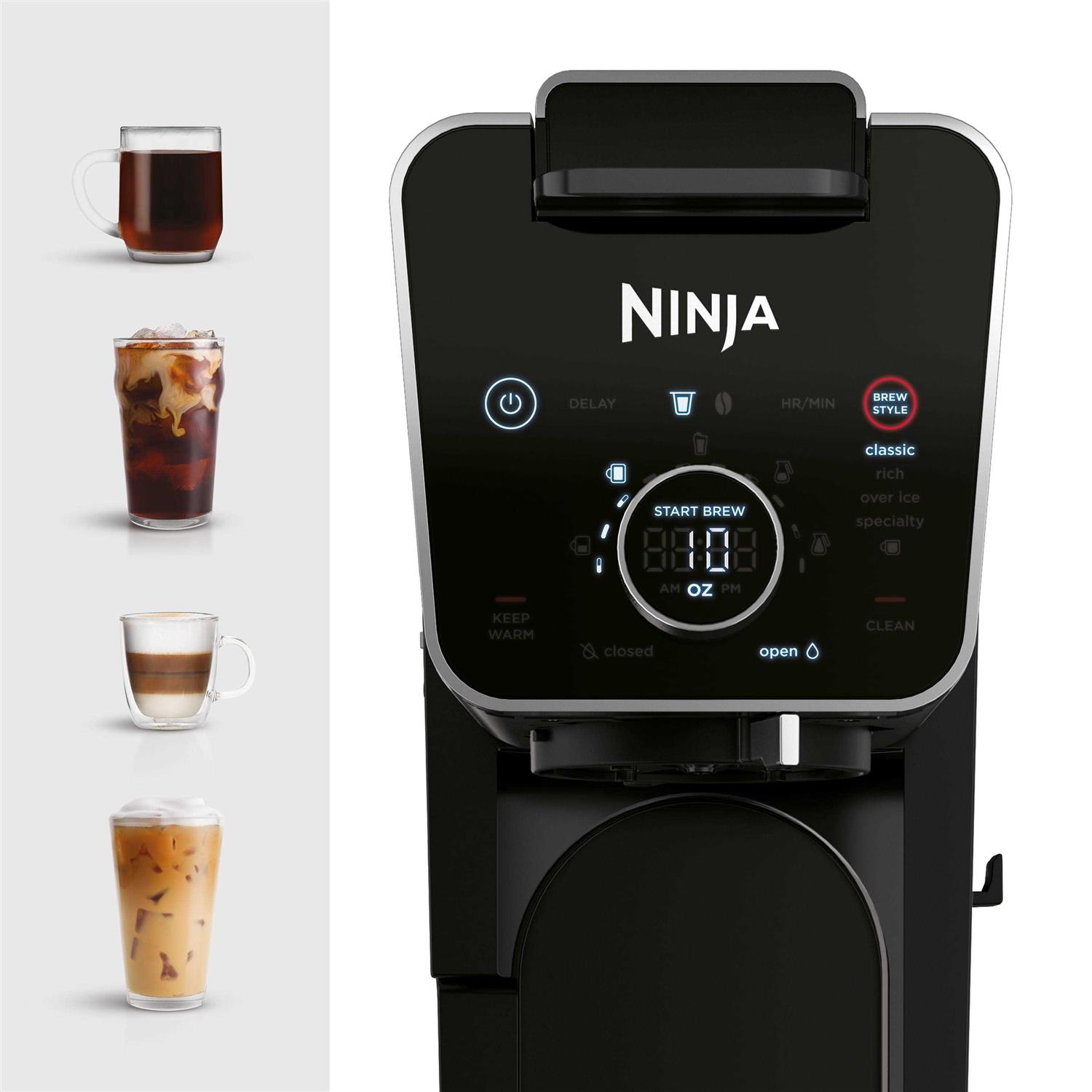 Ninja CFP300 DualBrew Specialty Coffee System Single-Serve K-Cup Pod Compatible