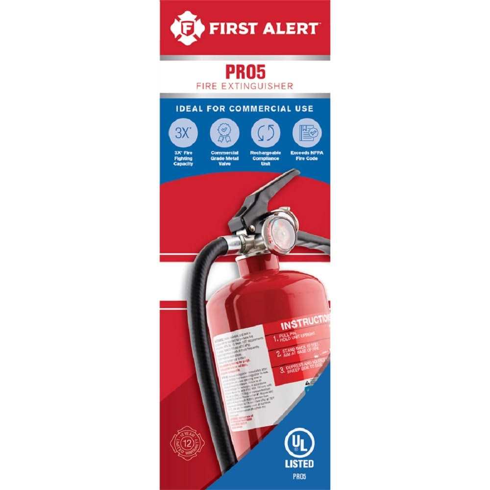 First Alert Heavy Duty Fire Extinguisher PRO5