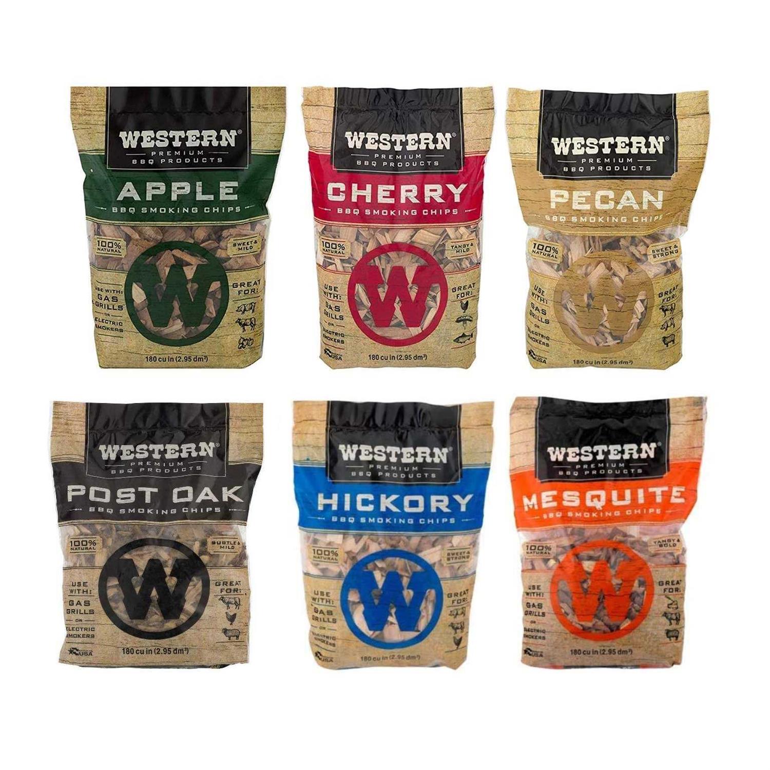 Western BBQ Smoking Wood Chips Variety Pack