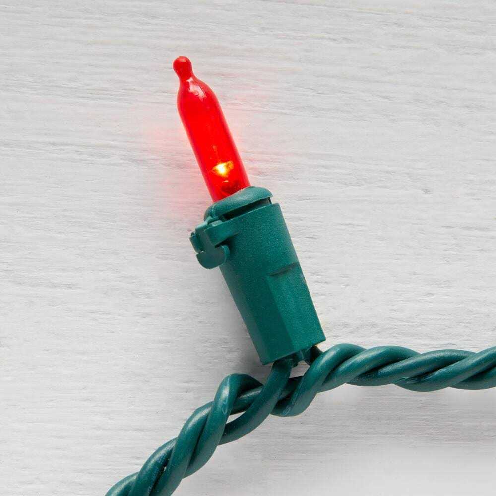 100L Red/Warm White Mini LED Lights Home Accents Holiday