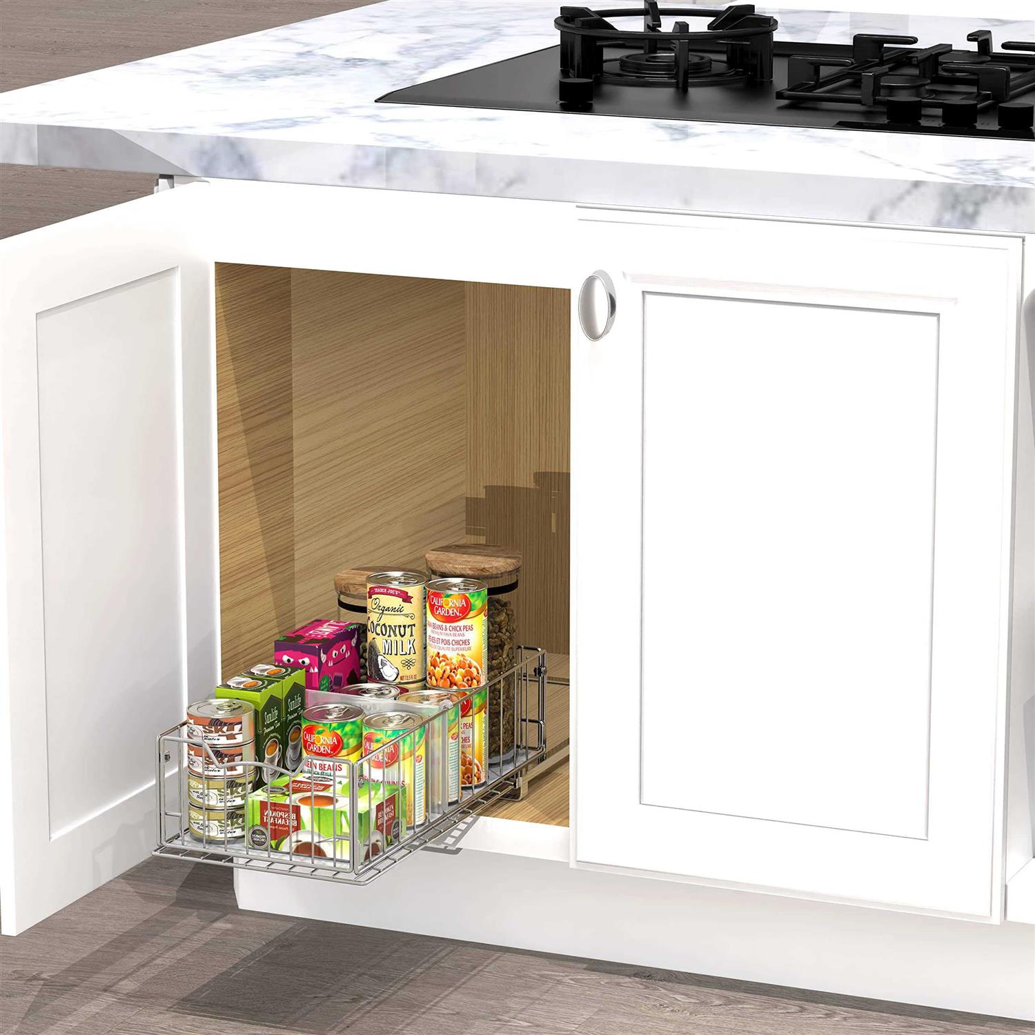 Simple Houseware SimpleHouseware Pull Out Cabinet Sliding Basket