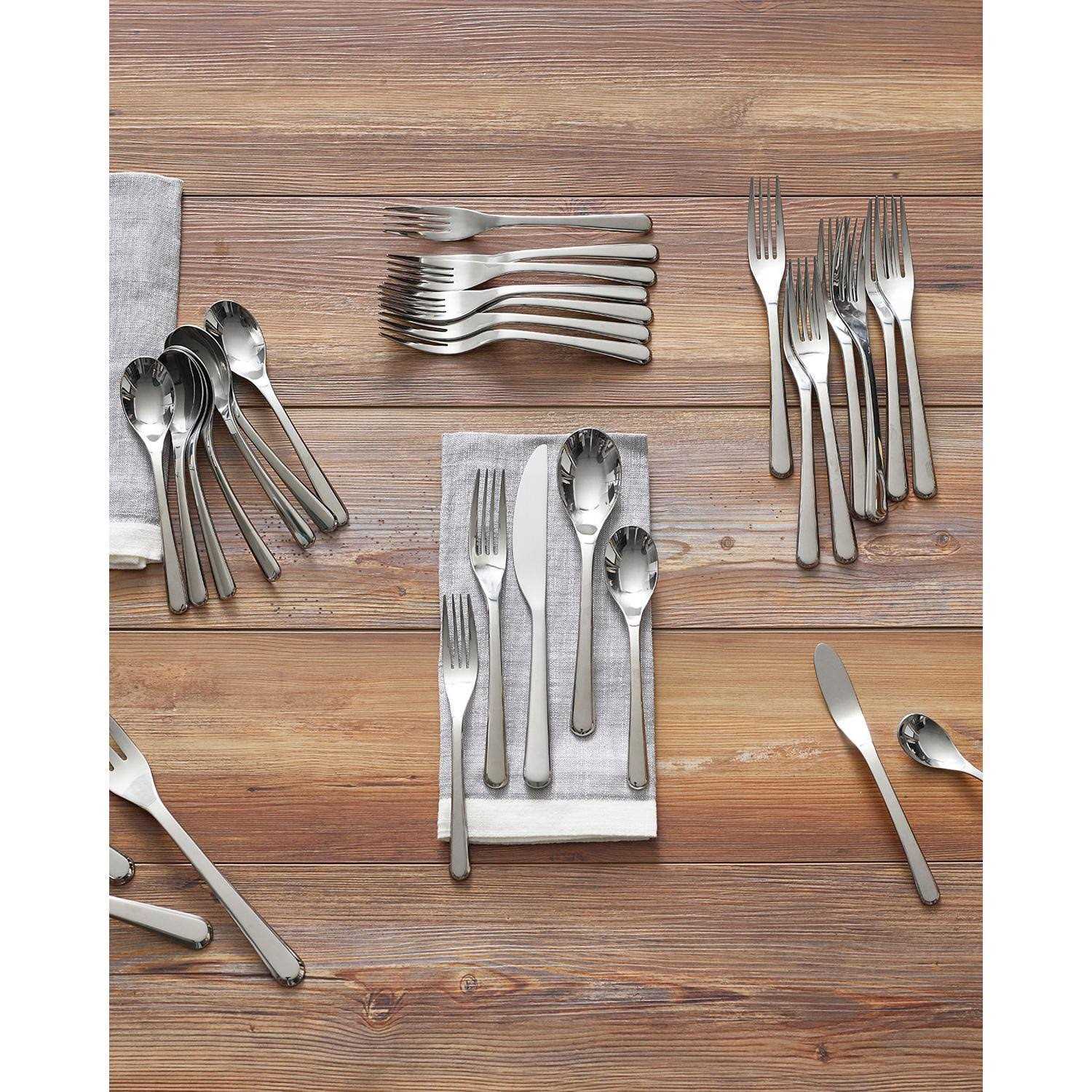 Nambe Aura 45-Piece Flatware Set