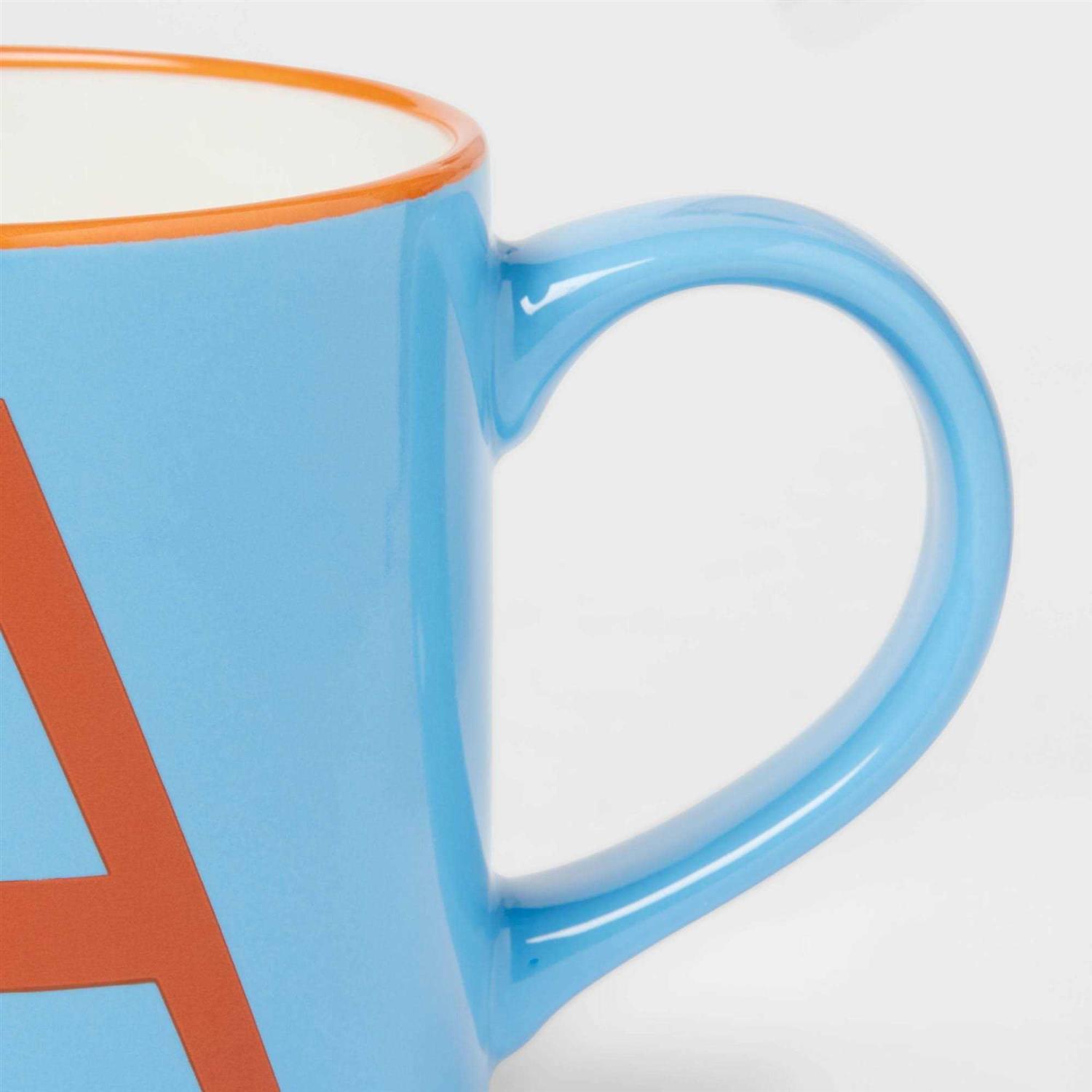 Opalhouse 16oz Stoneware Monogram Mug