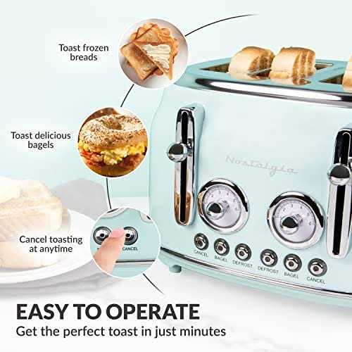 Nostalgia Classic Retro 4-Slice Toaster