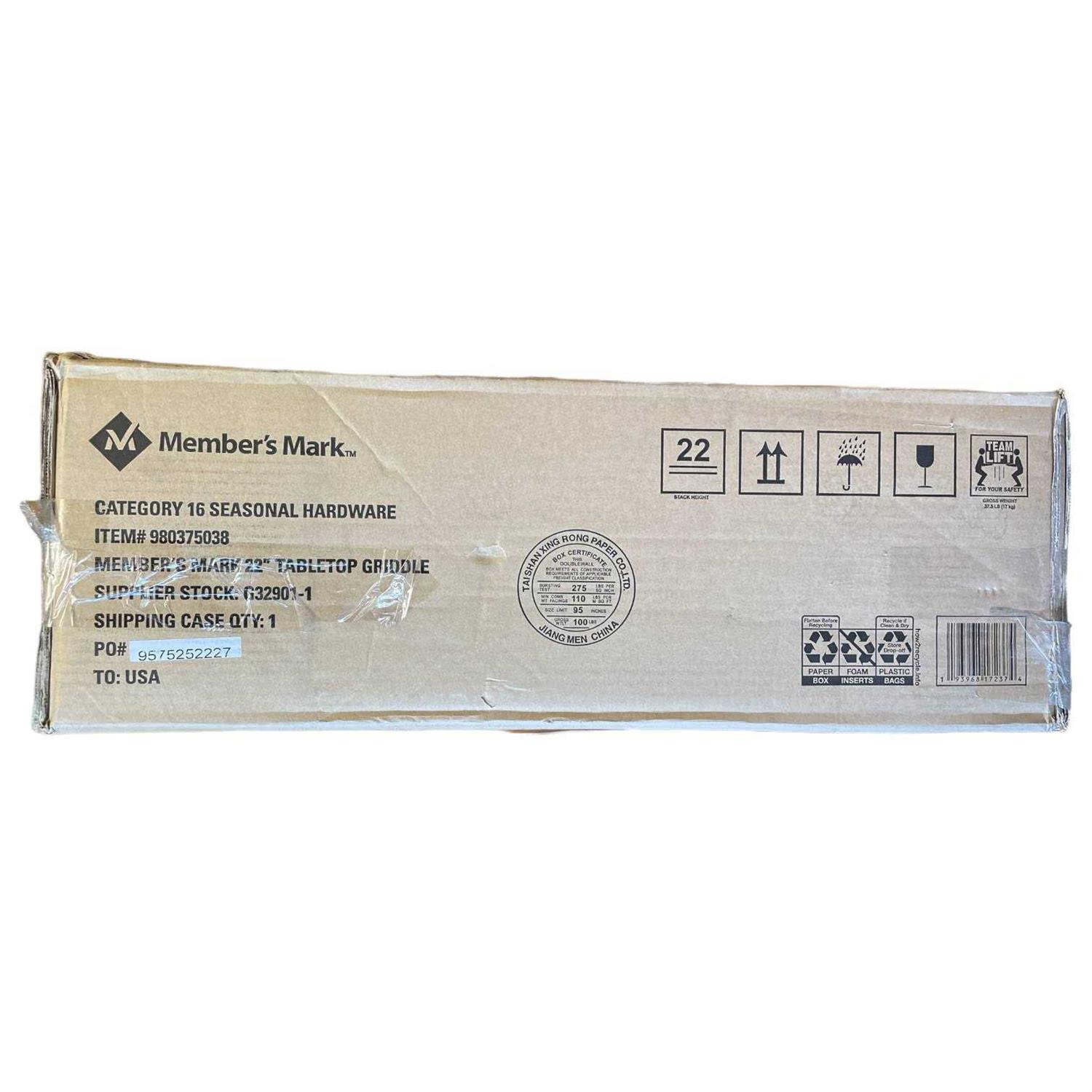 Member’s Mark 22 Tabletop Griddle