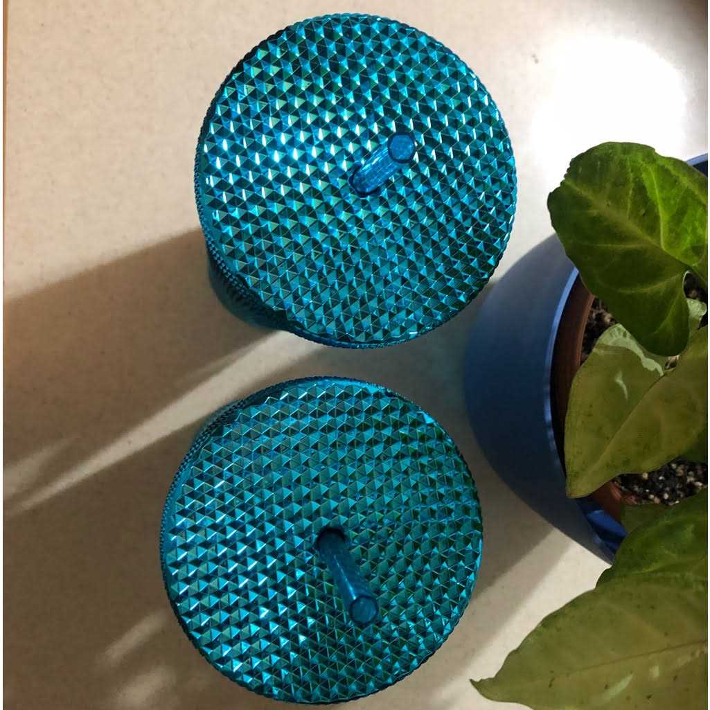 Starbucks Dining Starbucks Tumbler 2023 Blue Chrome Studded