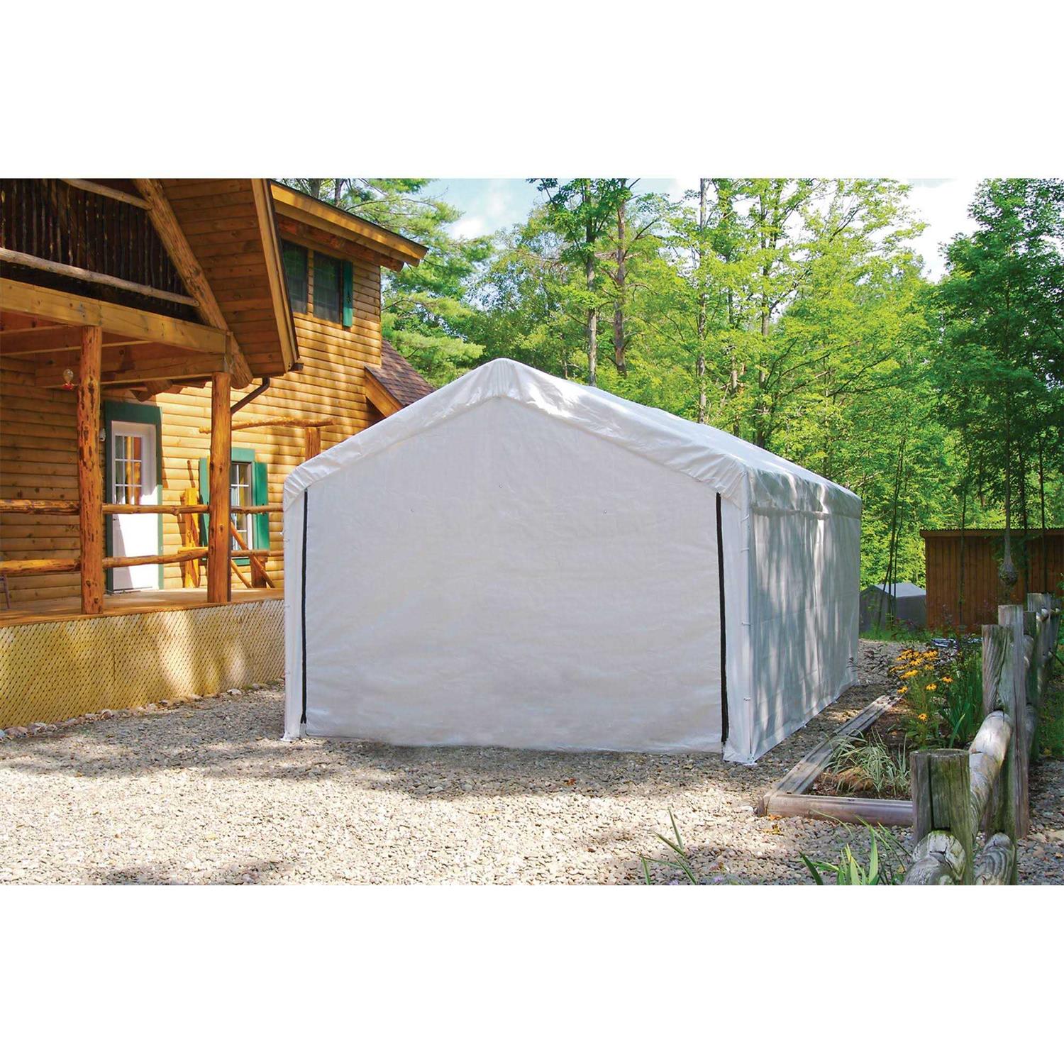 ShelterLogic White Canopy Enclosure Kit