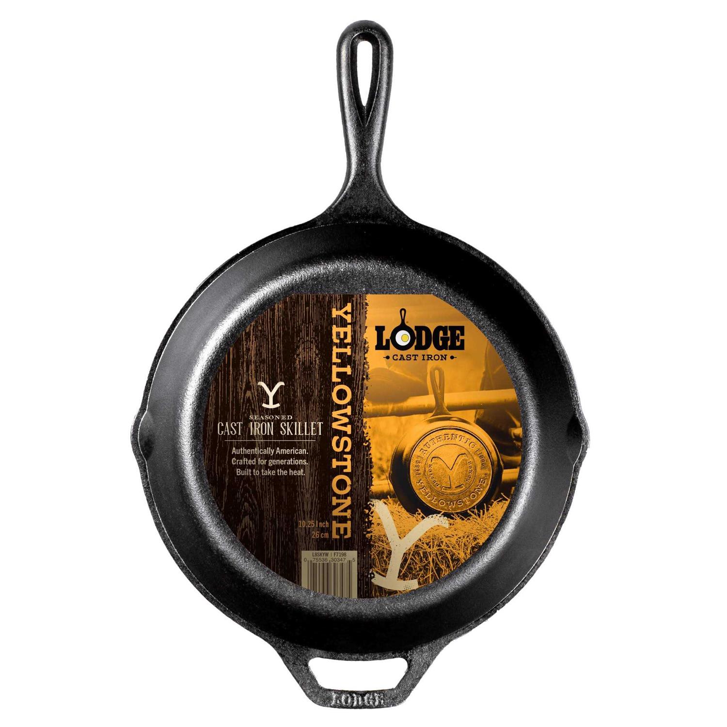 Lodge Yellowstone 10.25 Inch Cast Iron Authentic Y Skillet