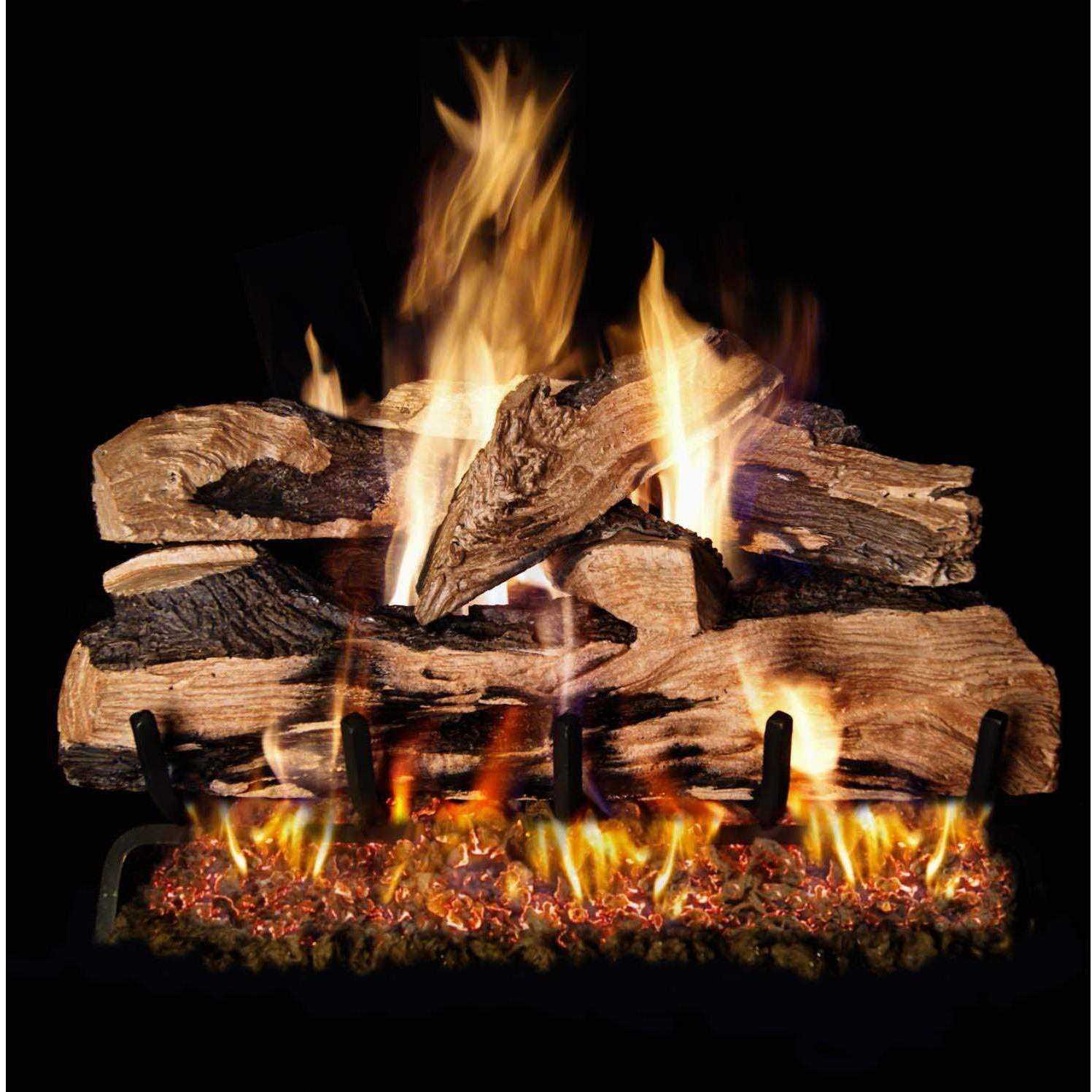Real Fyre Split Oak Designer Plus Vented Gas Logs