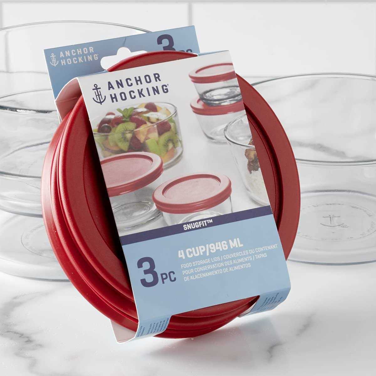 Anchor Hocking Snugfit 4 Cup Replacement Lids