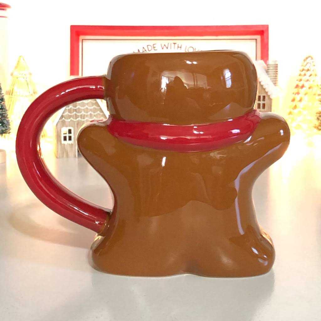 Wondershop Christmas Earthenware Figural Gingerbread Man Mug