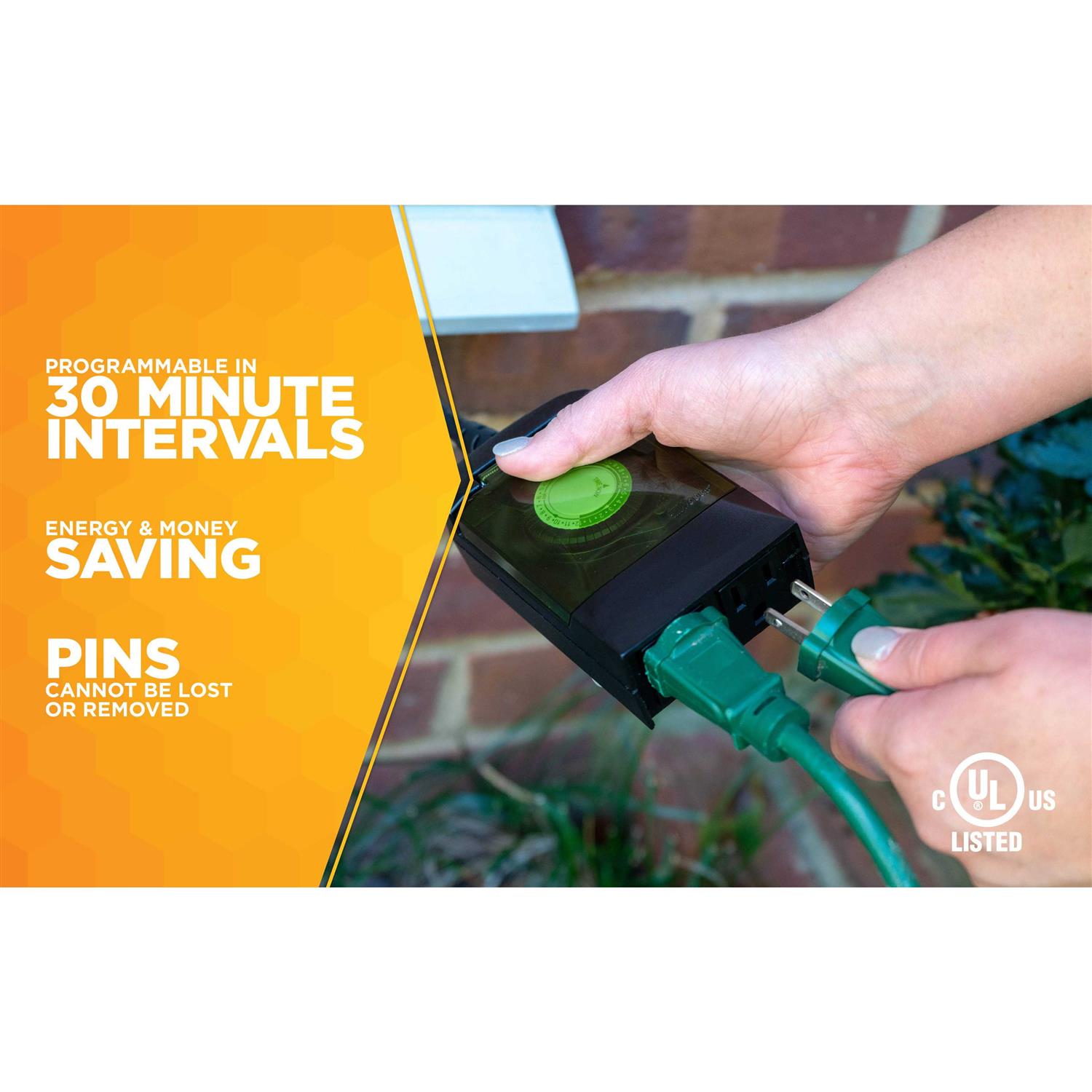 Woods Outdoor 24 Hour Mechanical Timer 50011