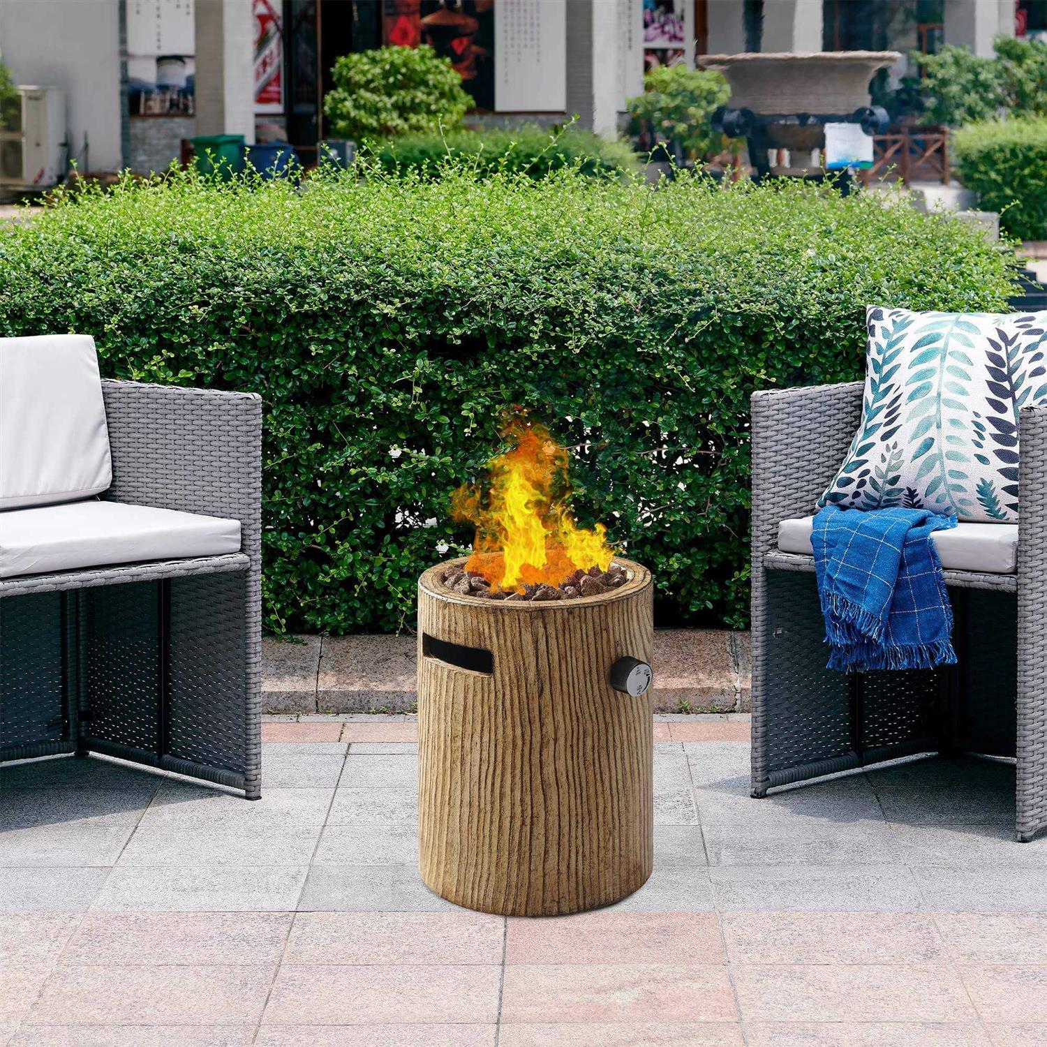 Mondawe Outdoor Propane Fire Pit 10 inch 10000 Btu