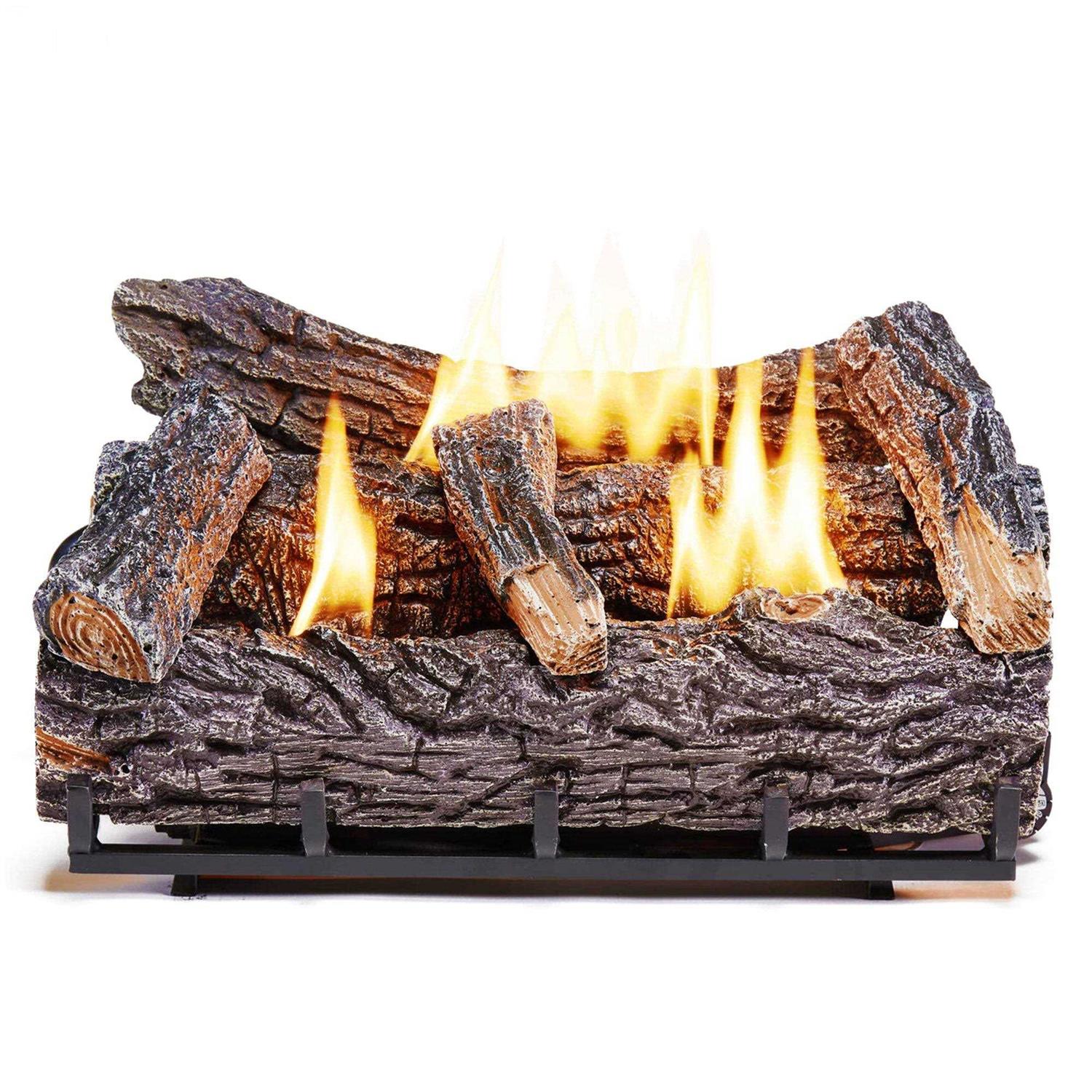 Duluth Forge 22 in. W Vent-Free Propane Gas Fireplace Log Set
