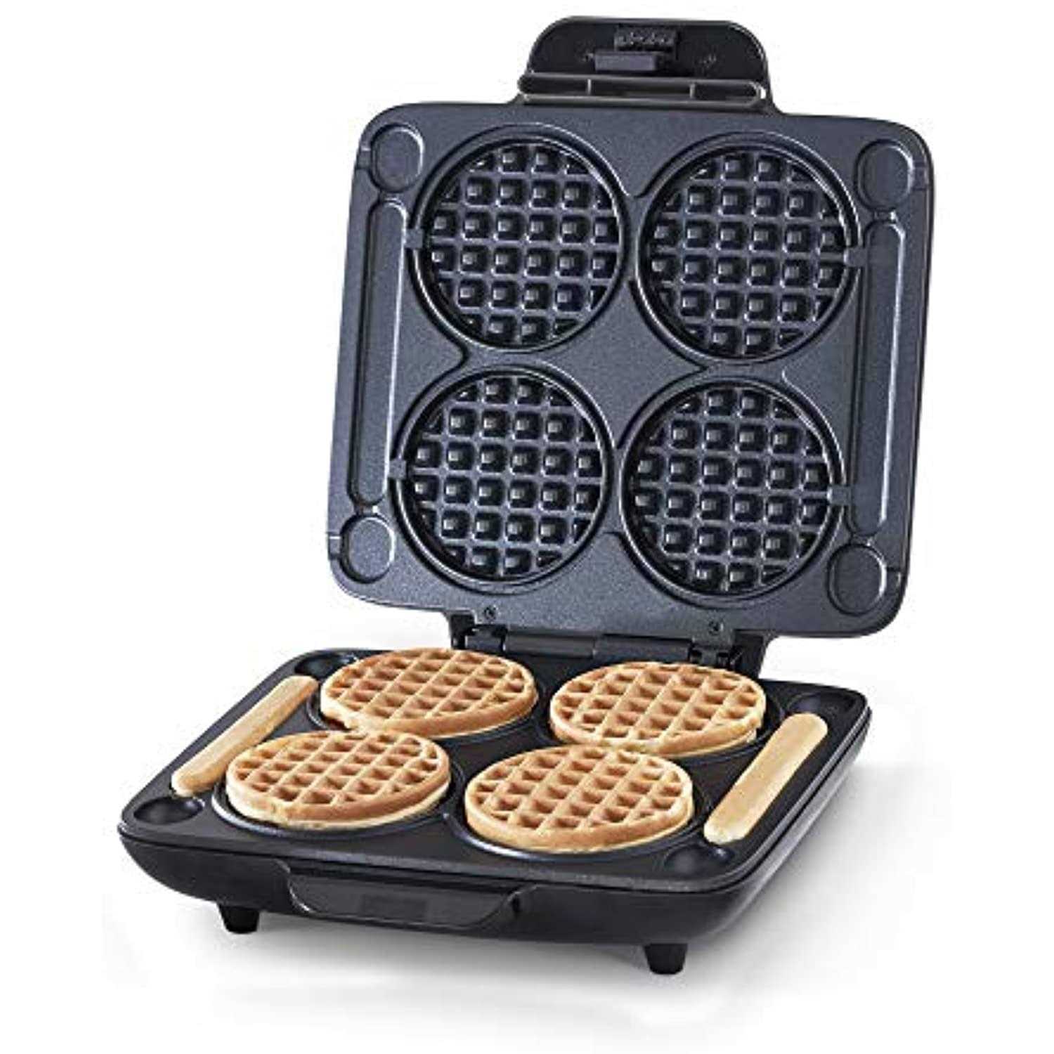 Dash Multi Mini Waffle Maker Four Mini Waffles, Perfect for Families and Individuals