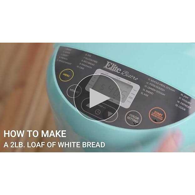 Elite Gourmet 2-lb Programmable Bread Machine Maker