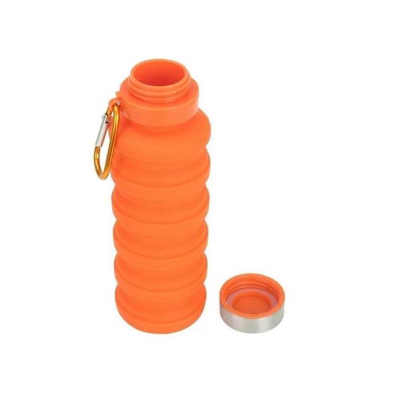 Ozark Trail 16 Ounce Collapsible Silicone Water Bottle with Carabiner