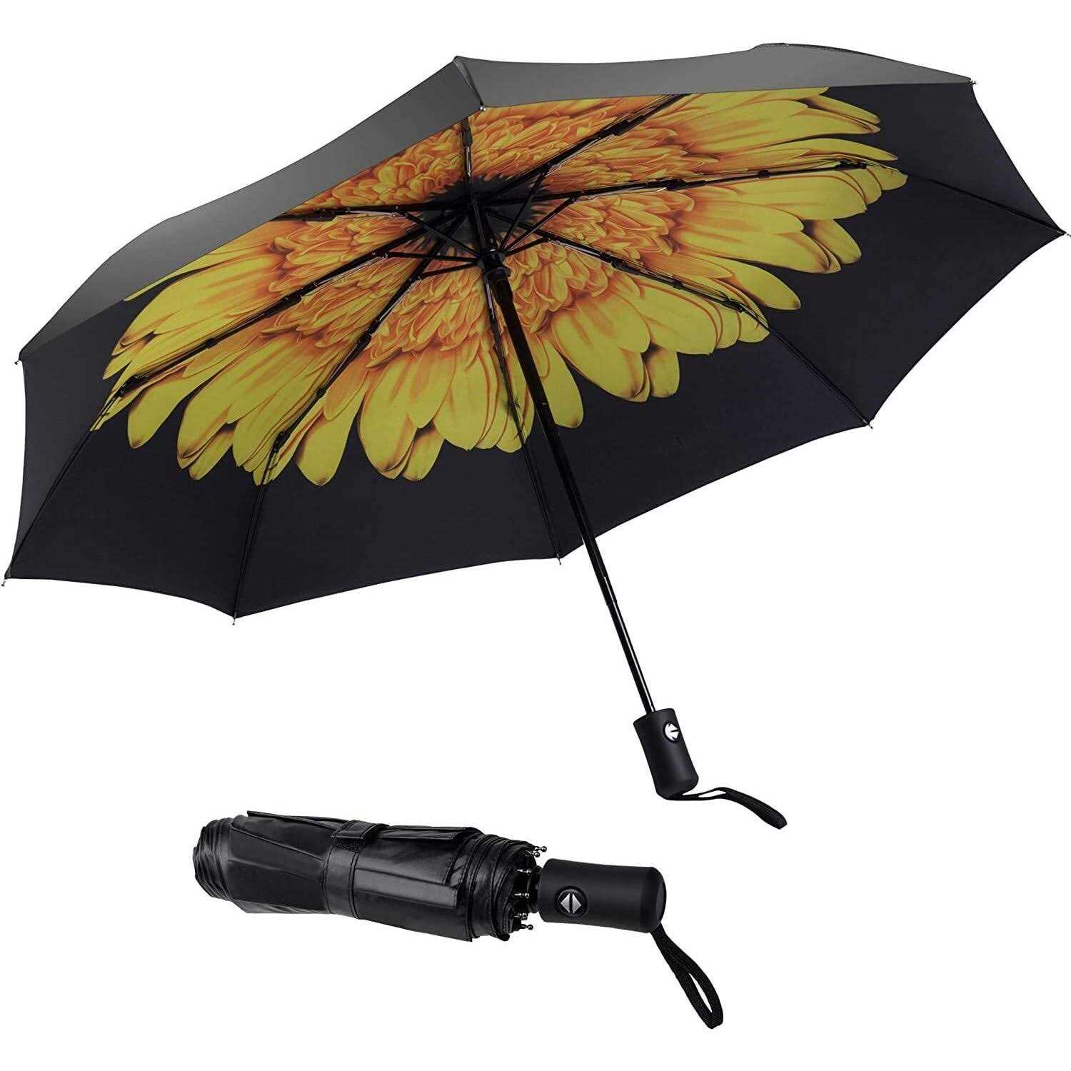 SY Compact Travel Umbrella Windproof Automatic Umbrellas-Factory Outlet Umbrella
