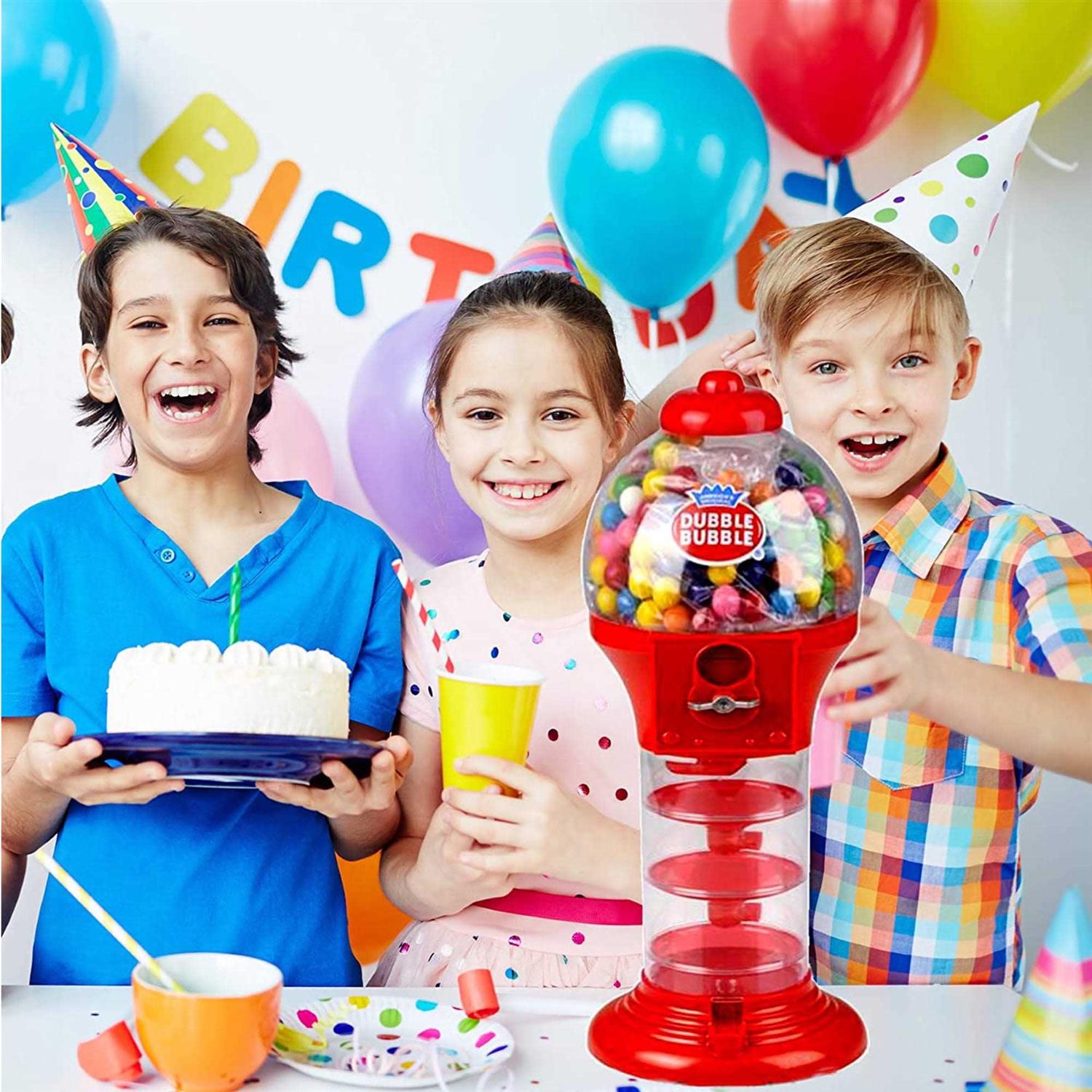 PlayO 18 Big Spiral Gumball Machine Toy Includes Aprox 113 Gum Balls