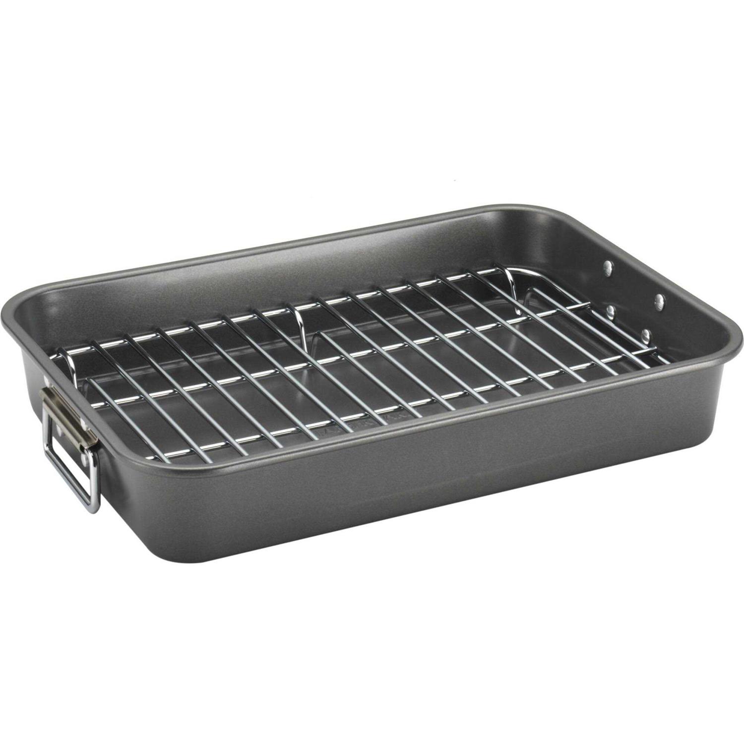 Farberware Bakeware Nonstick Roaster with Flat Rack