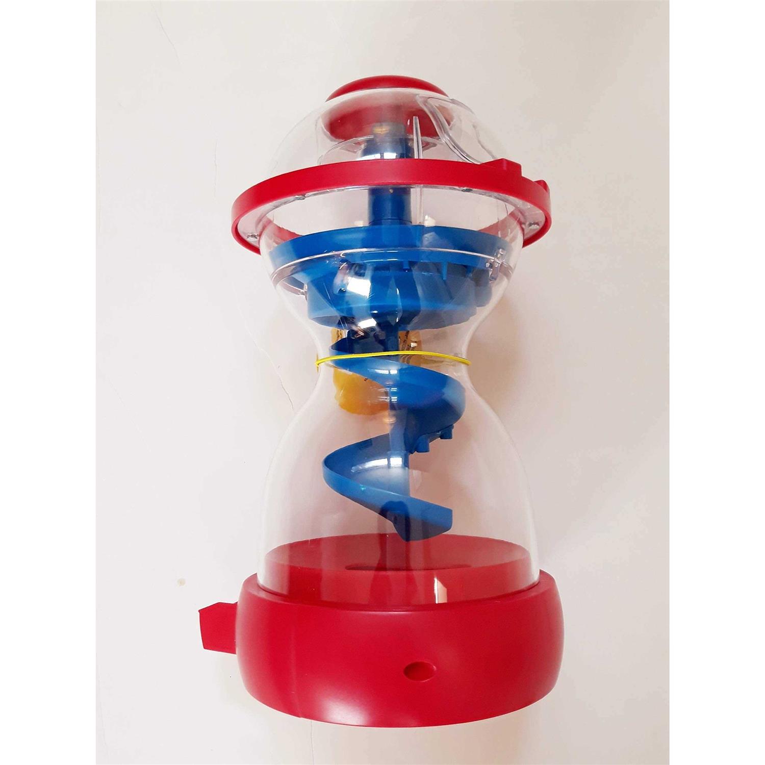 M&M Candy Dispenser Fun Machine Swirl Action Red and Blue 10 x 5