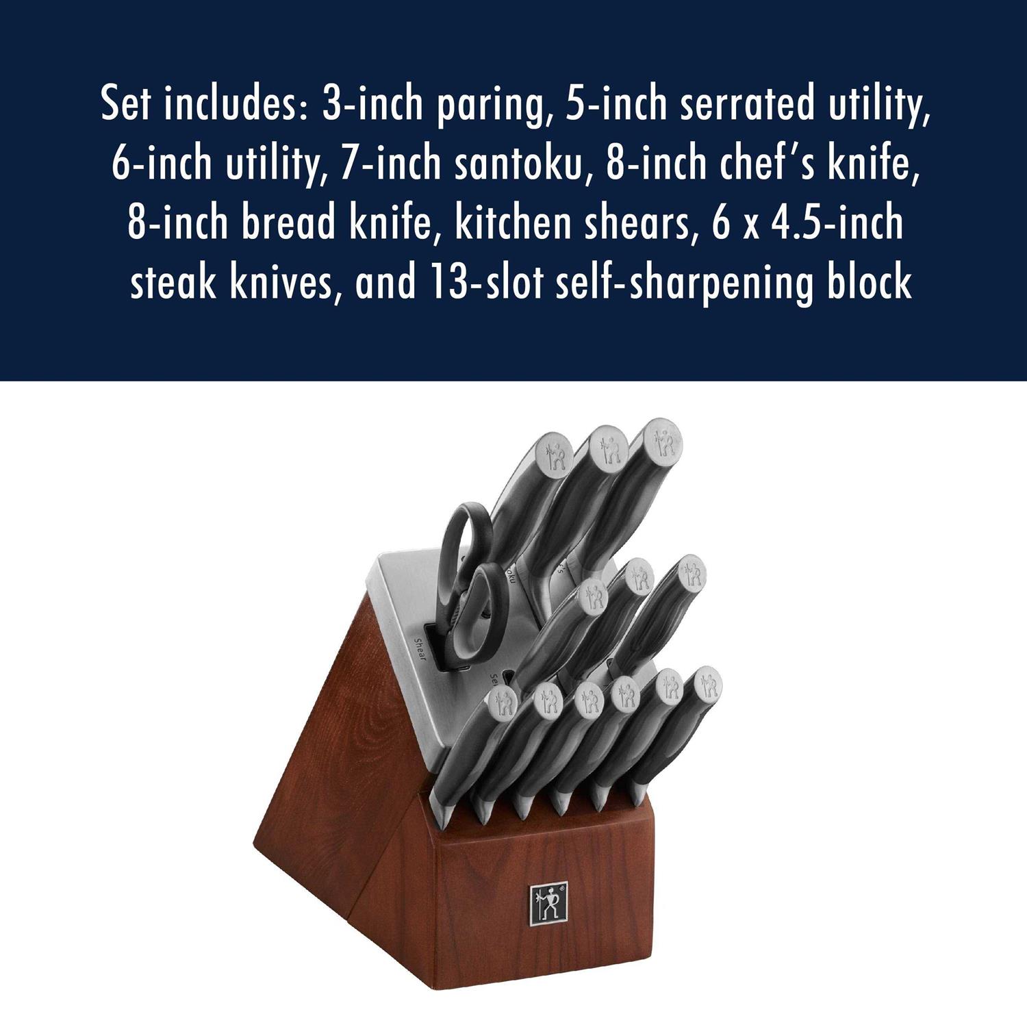 Henckels Graphite 14-Piece Self-Sharpening Block Set