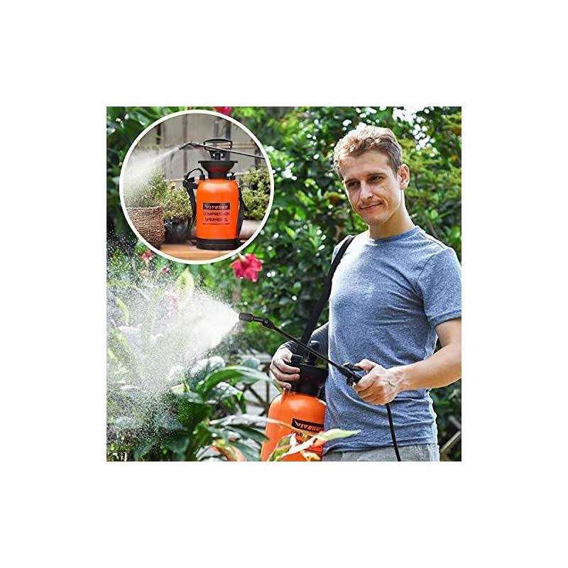 VIVOSUN Pump Pressure Sprayer Pressurized Lawn & Garden Water Spray Bottle with Adjustable Shoulder Strap