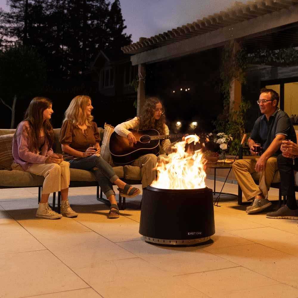 East OAK Fire Pit Smokeless Outside