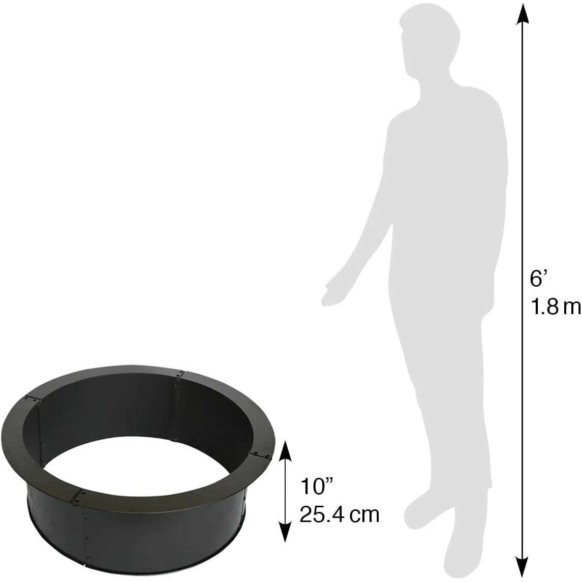 Blue Sky Outdoor Living 36 in. Round 0.8mm Fire Ring