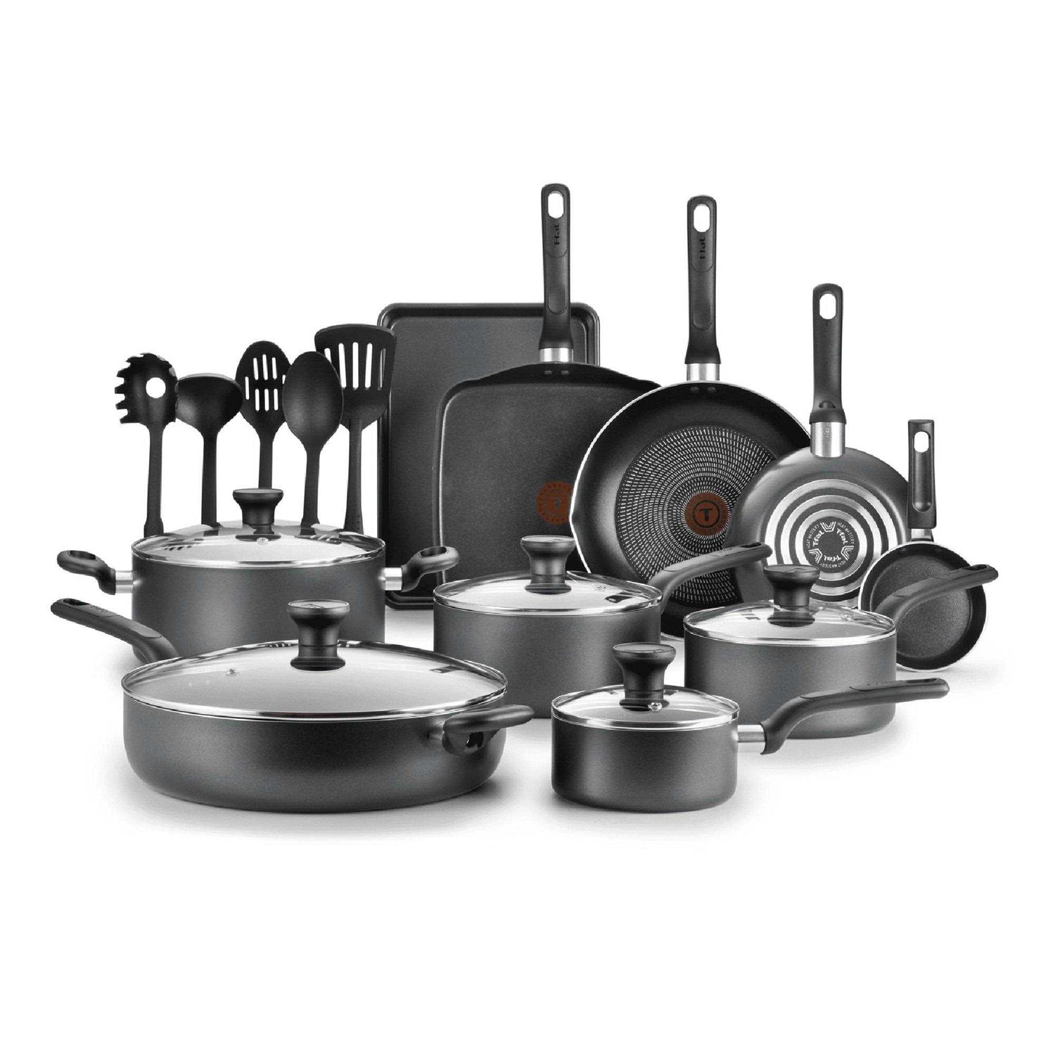 T-fal Easy Care 20-Piece Nonstick Cookware Set