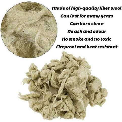 Utheer Gas Fireplace Glowing Embers, Rock Wool for Vent Free or Vented Gas Log S