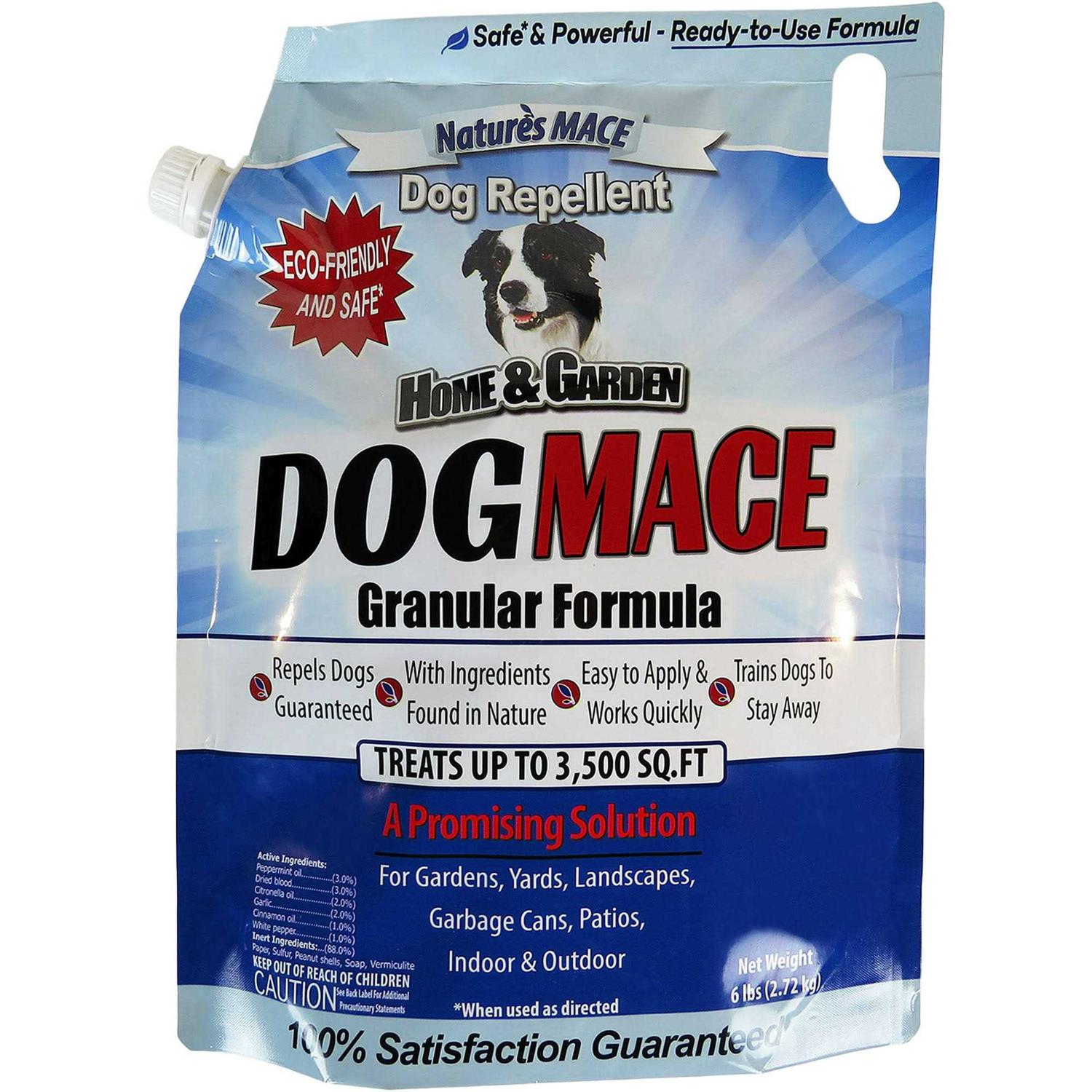 Nature ‘s Mace Nature’s Mace Natures Mace Dog Repellent 6LB Treats 3500 Sq. Ft. Keep Dogs Out of Your Lawn and garden Train Your Dogs to Stay Out of