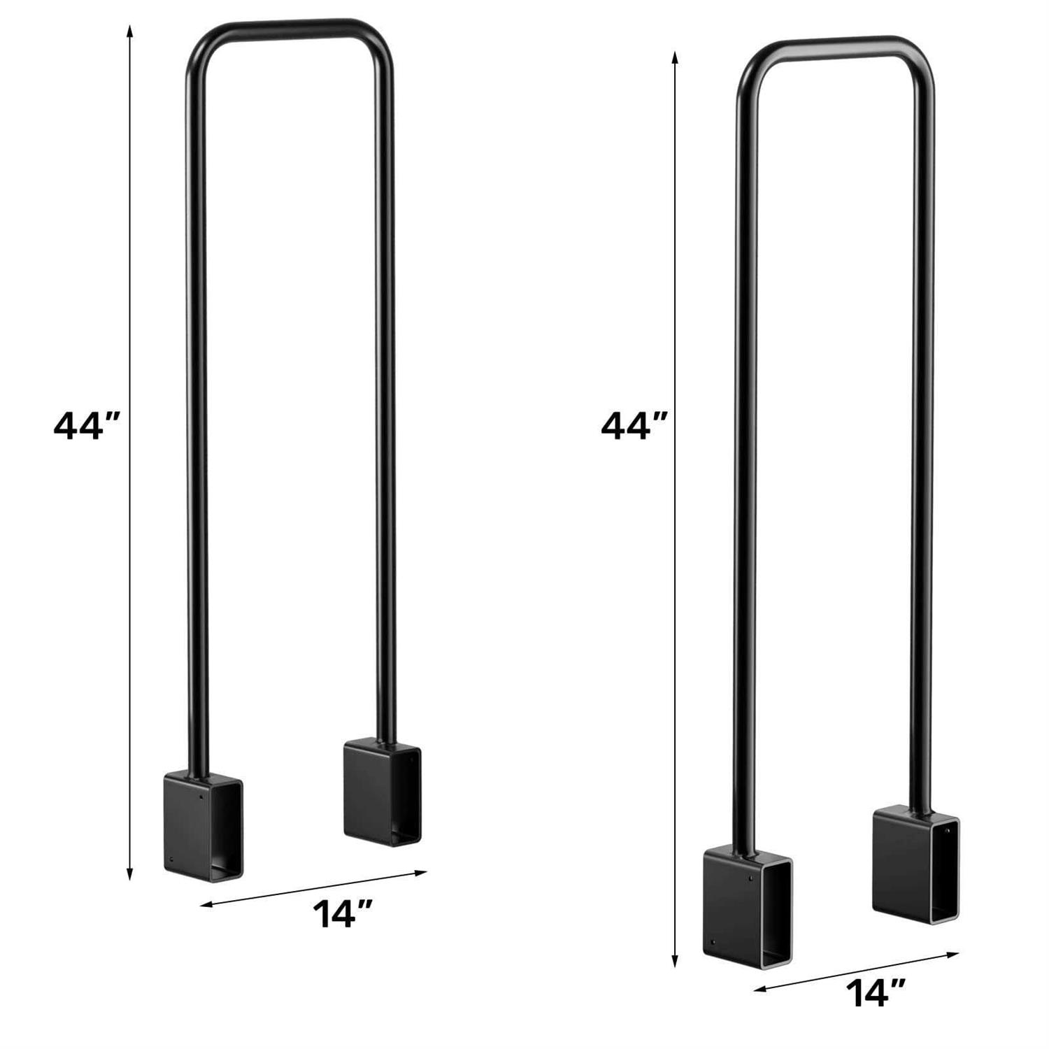 DOEWORKS Heavy Duty Firewood Racks Adjustable Length Log Bracket Rack Holder