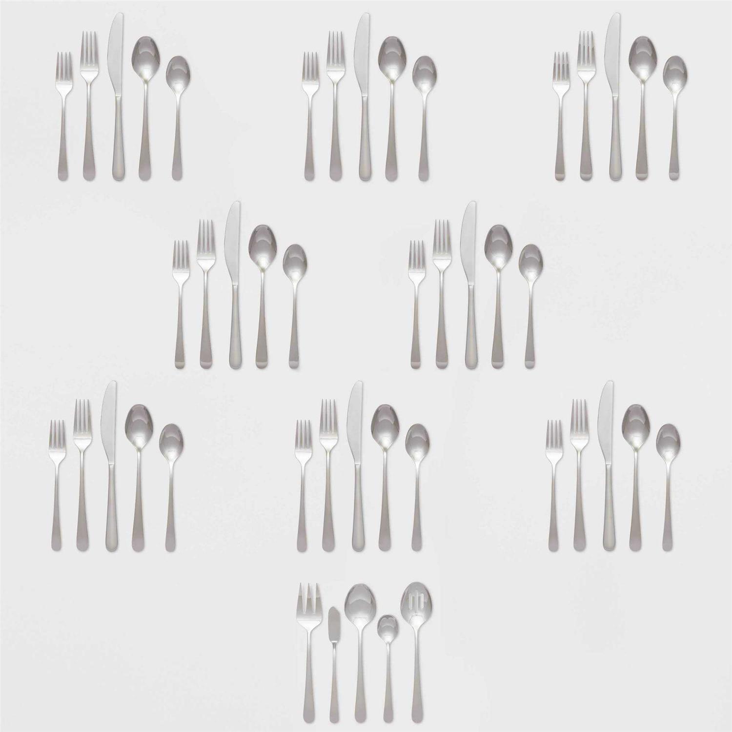 Threshold Harrington Flatware Set Silver