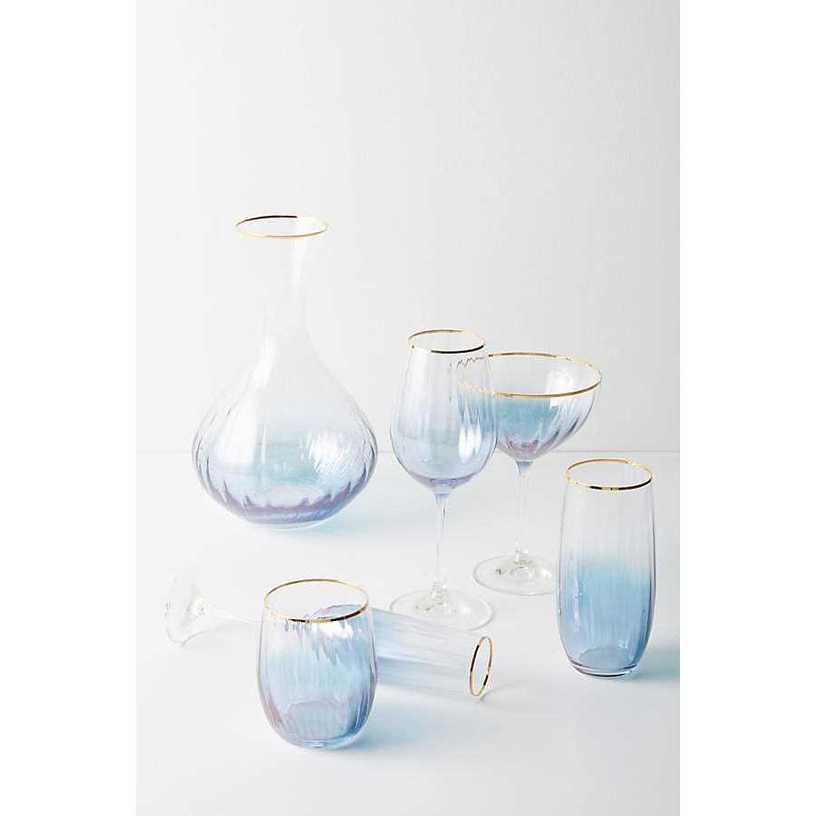 Waterfall Wine Glasses Set of 4 by Anthropologie