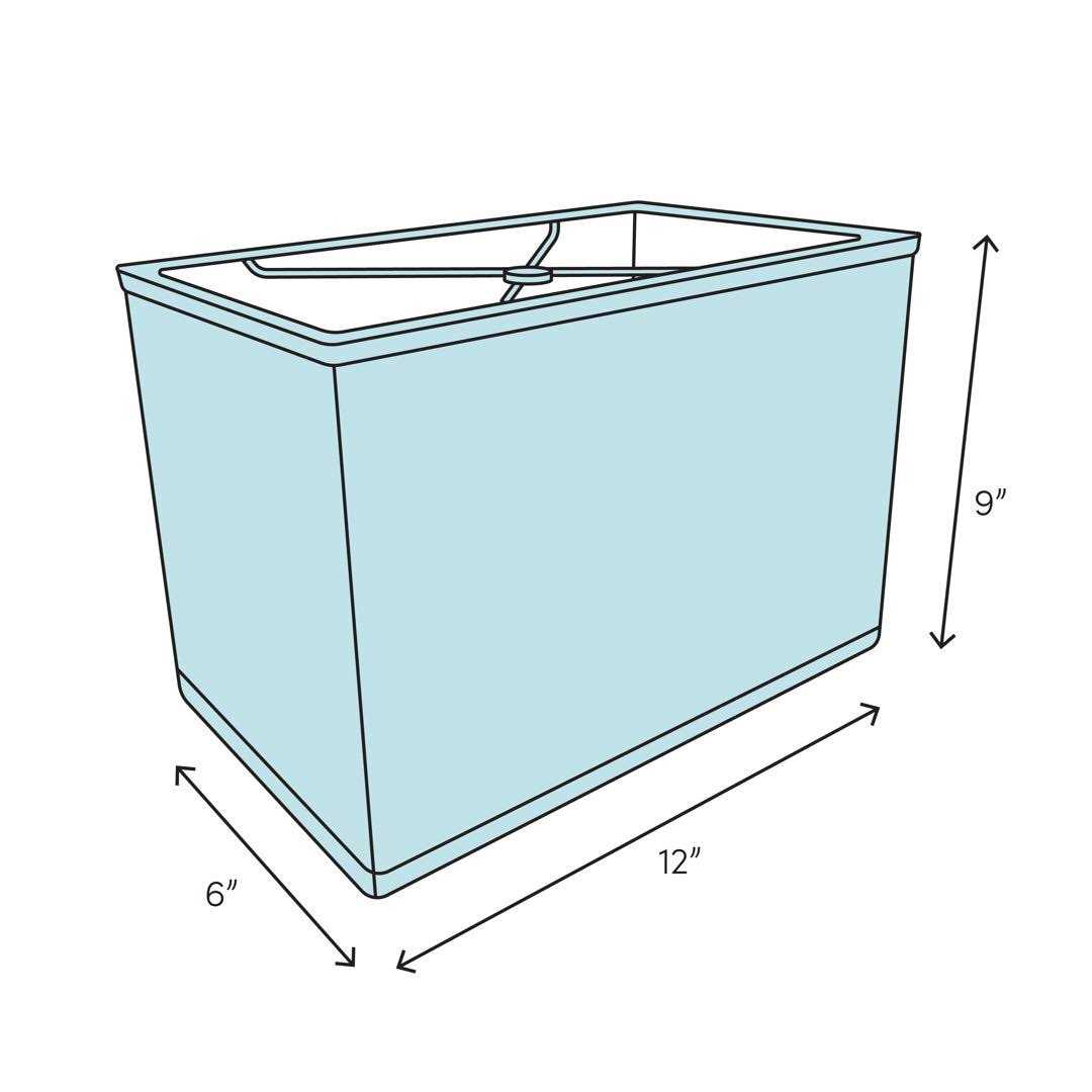Rectangular Drum Lampshade x