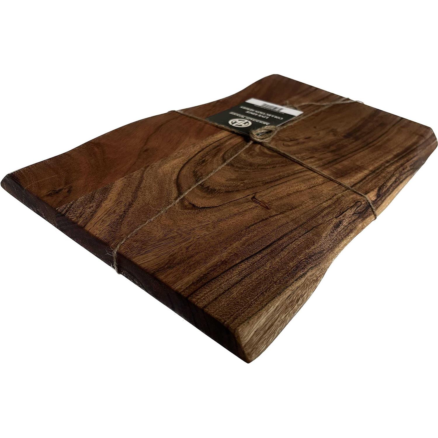 Mountain Woods Brown Mountain Woods Hand Crafted Live Edge Acacia Cutting Board