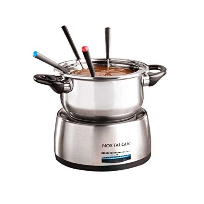 Nostalgia Stainless Steel Electric Fondue Pot